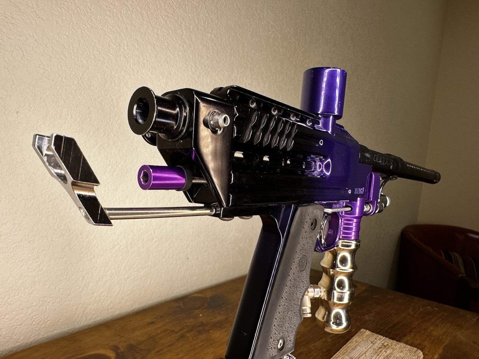 Shocktech Autococker Mechanical Semi-Auto Marker Purple/Black