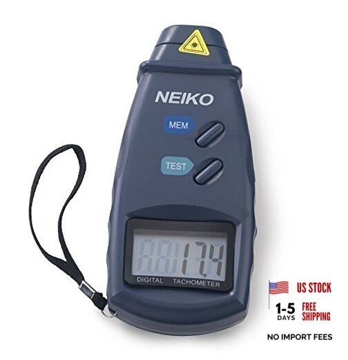 20713A Digital Tachometer, Noncontact Laser Photo Sensor with 2.5 to 99,999