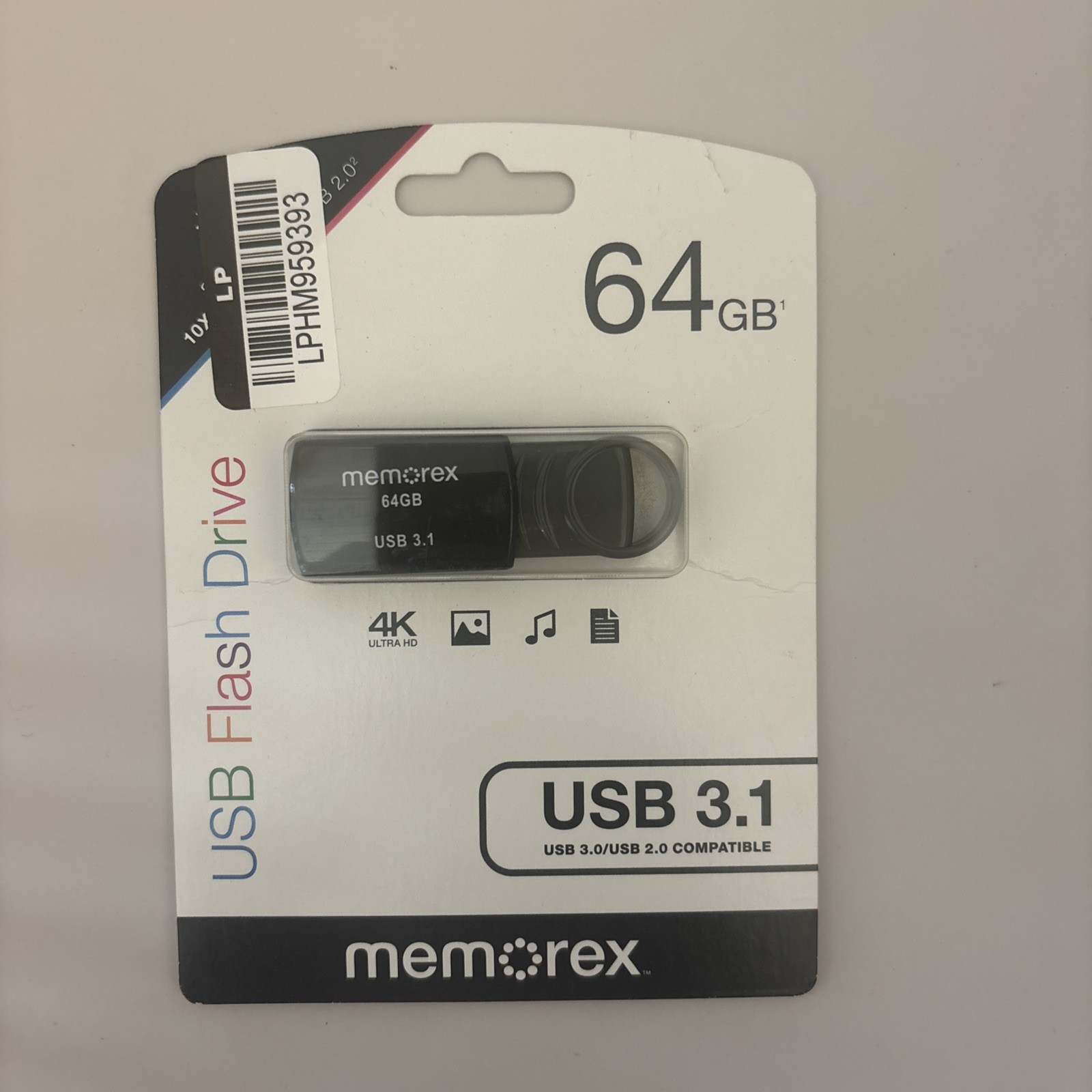 Memorex 64GB USB 3.1 – Black *NEW*