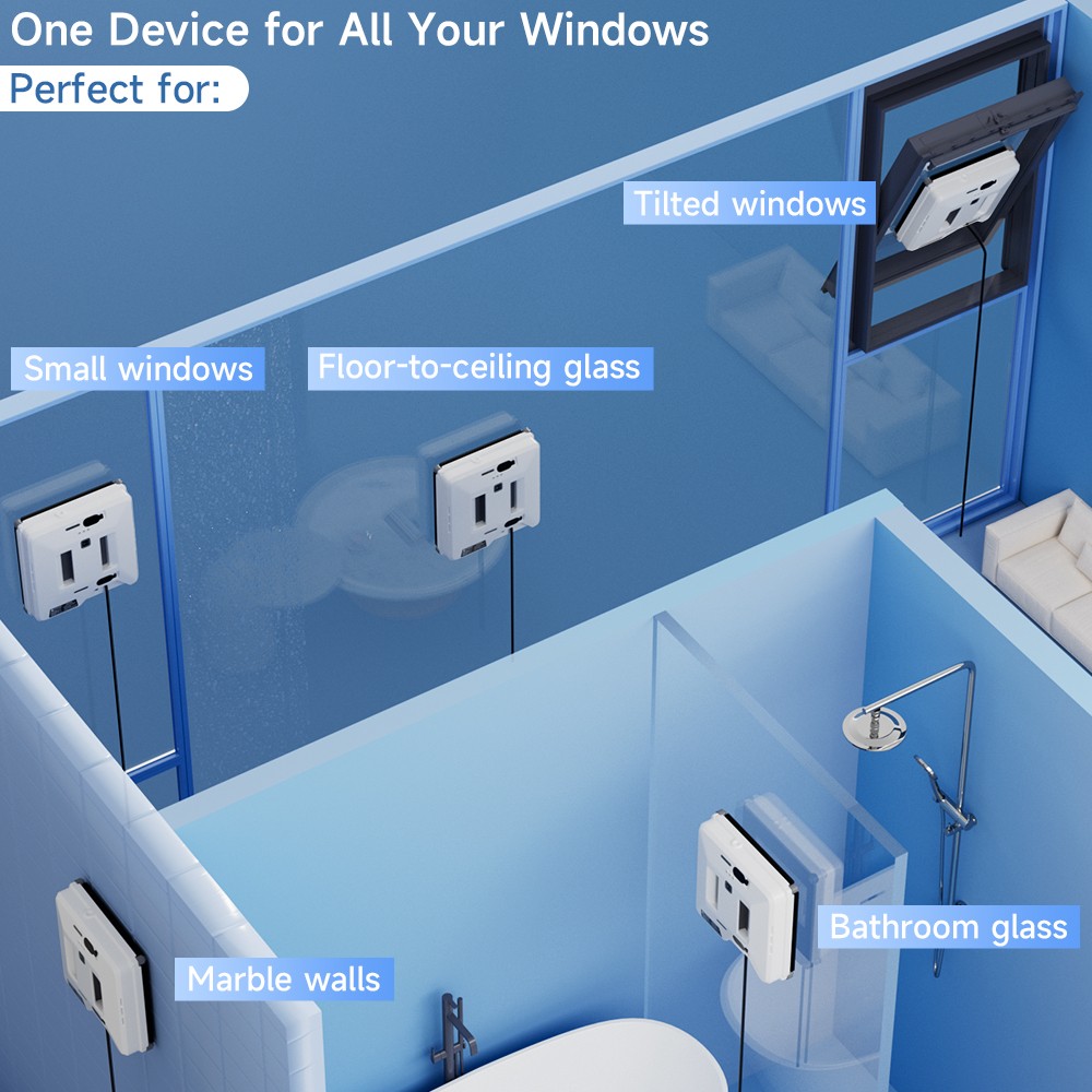 Mini vacuum robot Window cleaning robot Window robot Intelligent planning