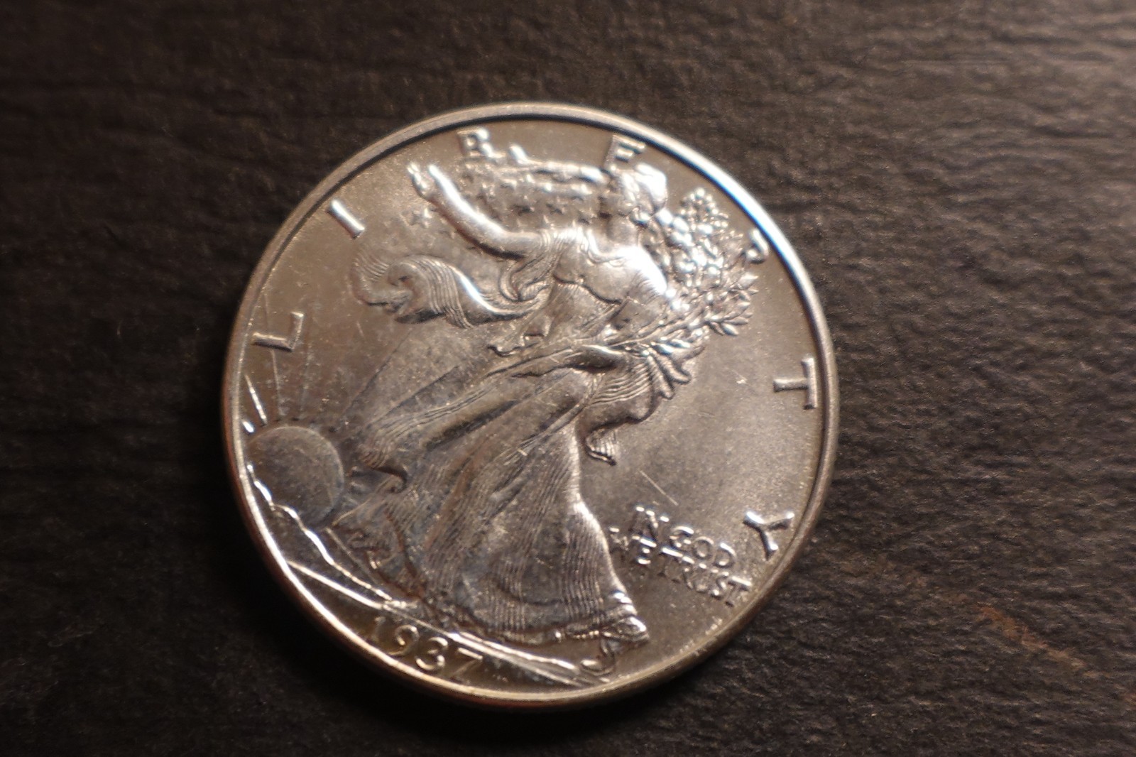 1937-D BU Bold Devices Walking Liberty Half Dollar Nice PSC