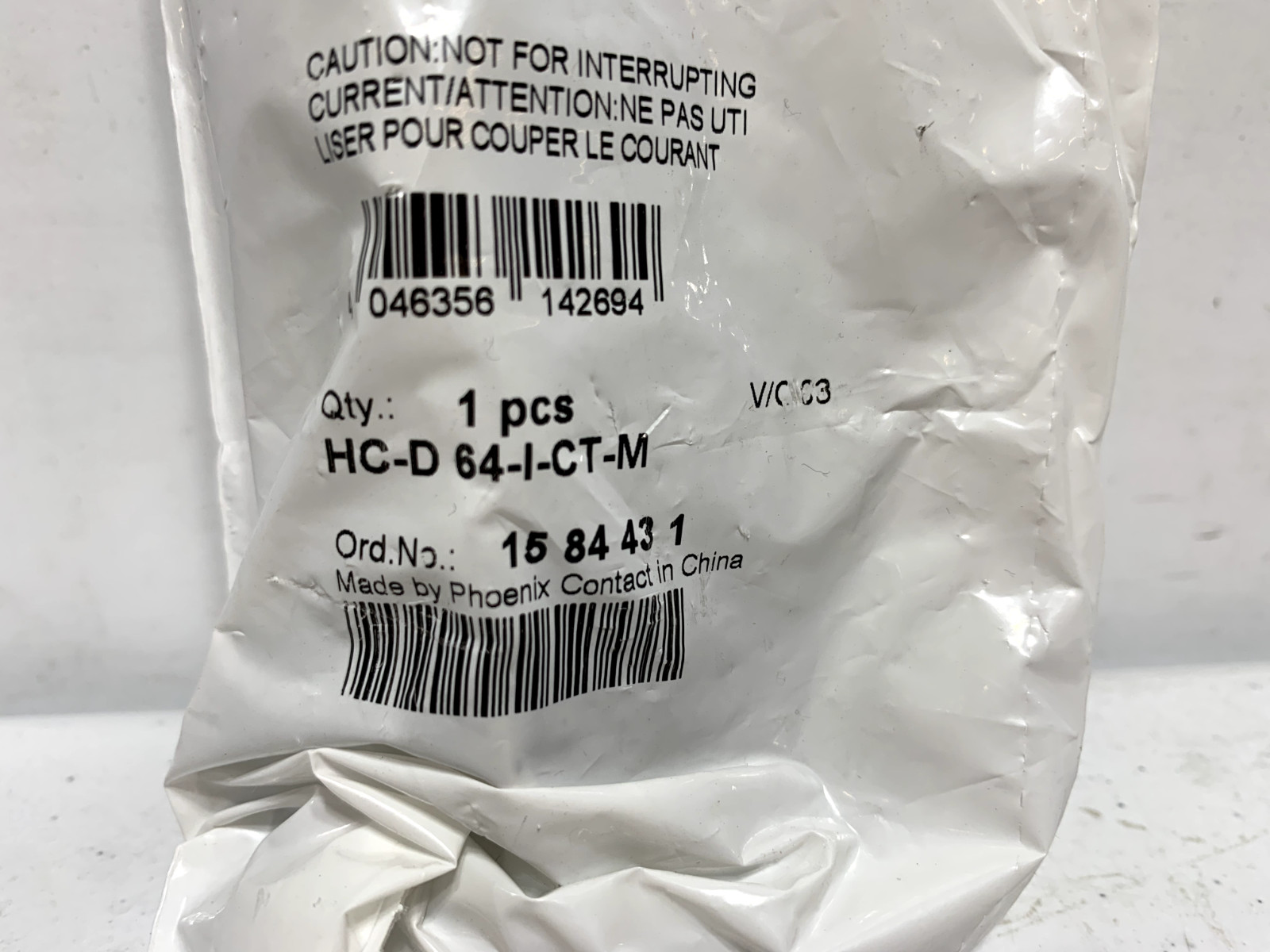 Phoenix Contact 1584431 Contact Insert 250V 64 Position 10 Amp
