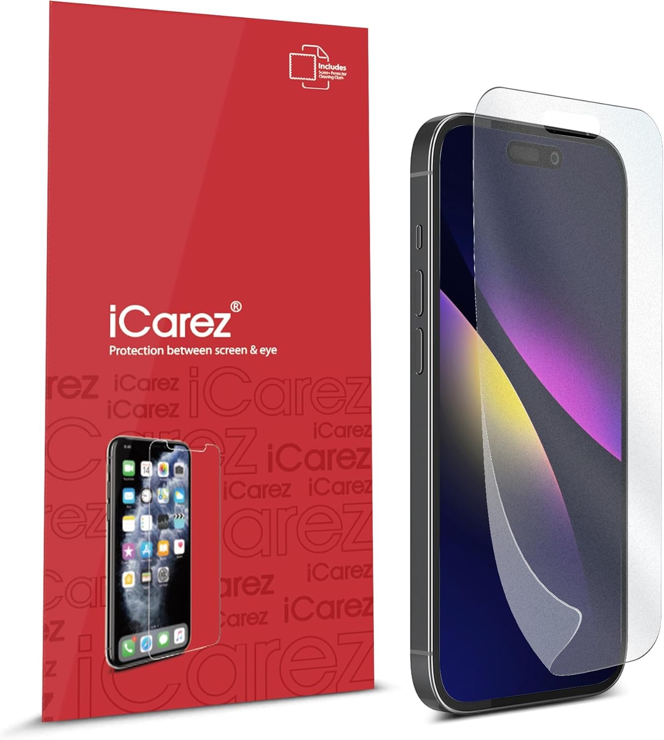 iCarez HD Anti Glare Matte Screen iPhone 16 Plus /iPhone 15 Pro 6.7"