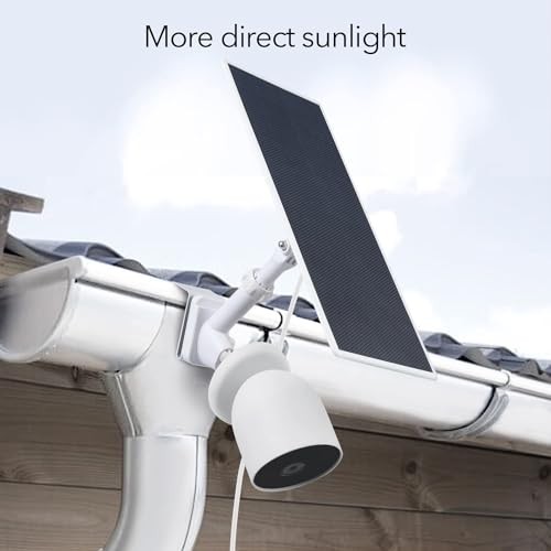 Gutter Mount for Google Nest Cam (Battery) for Nest Cam Battery & Solar Panel