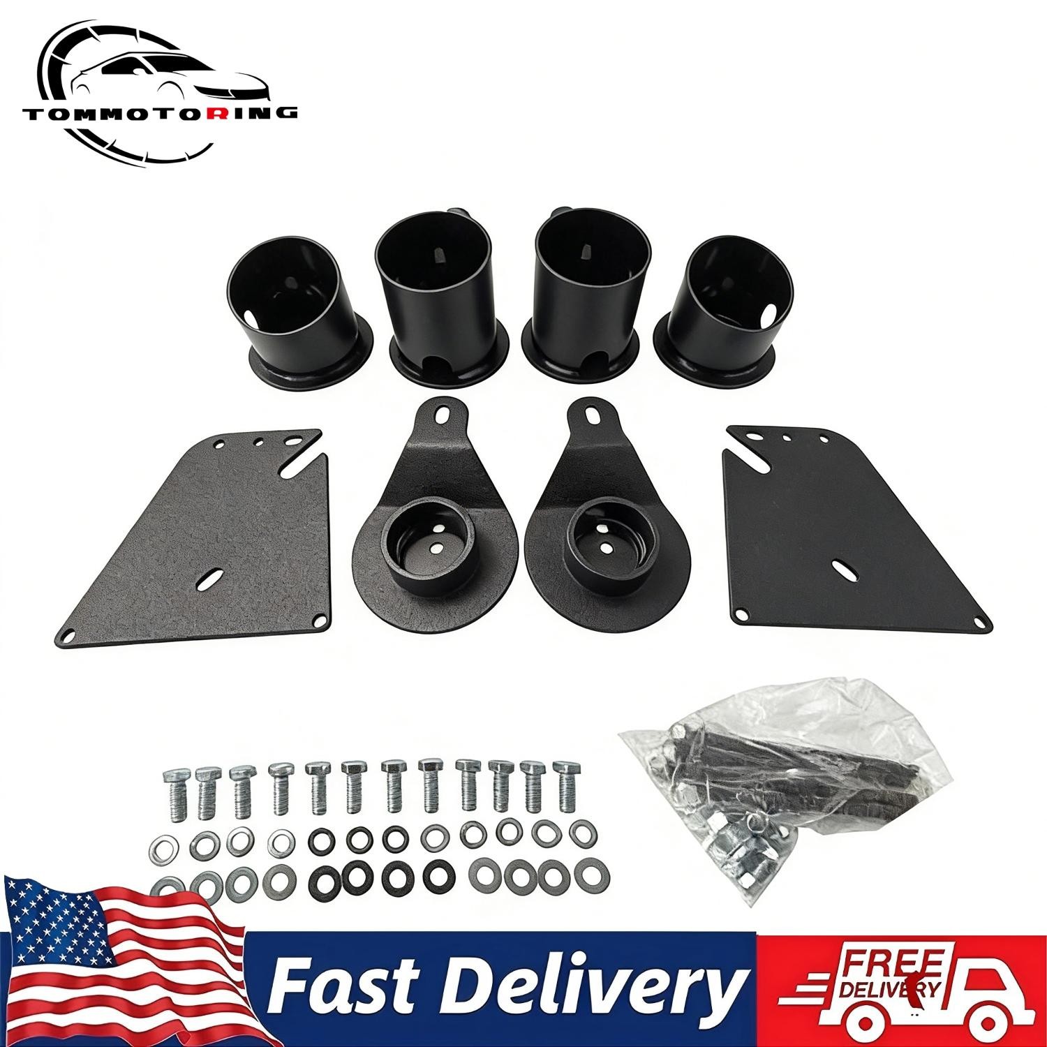 Air Ride Suspension Brackets Kit fit 1958-1964 Chevy Impala Bel Air Steel