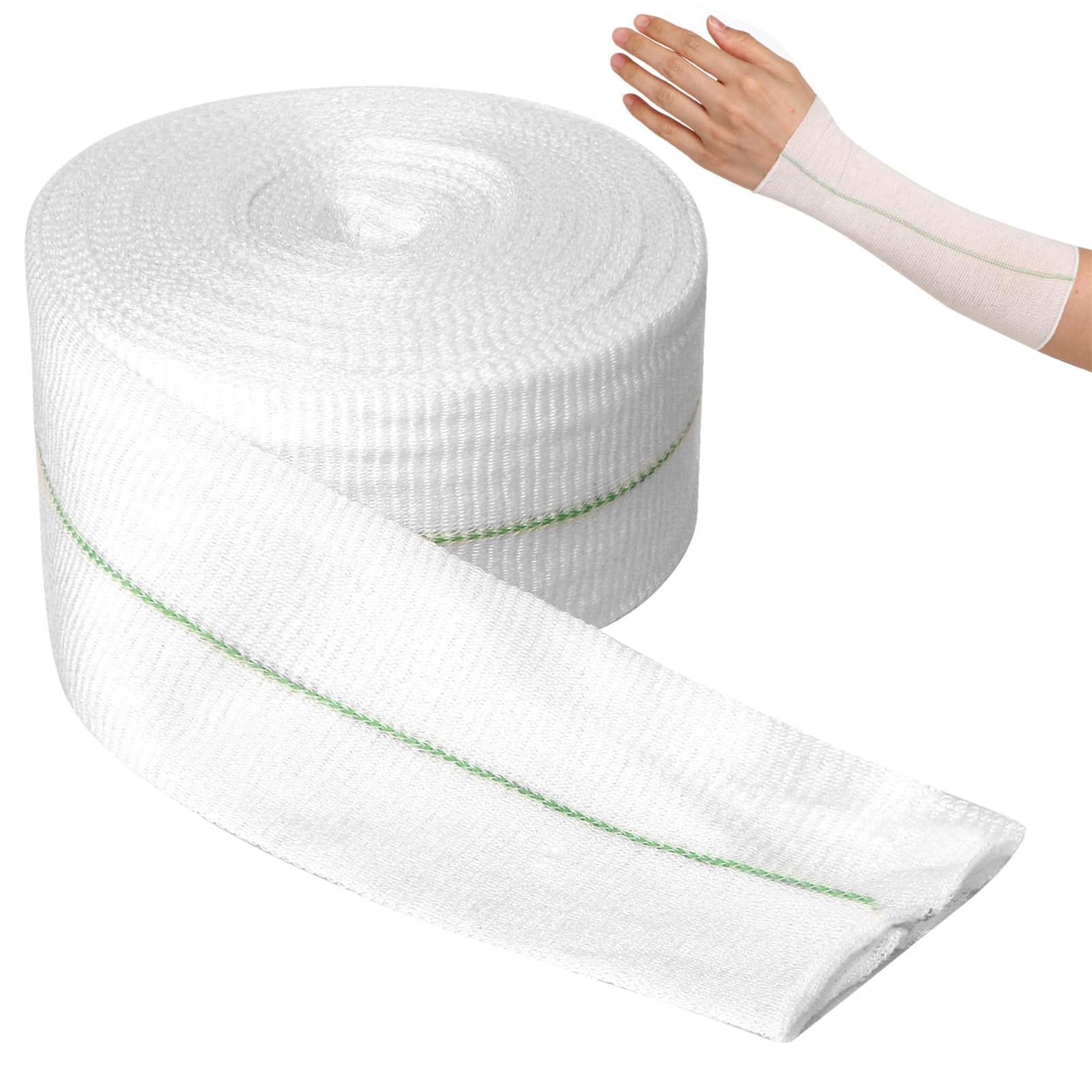 Tubular Elastic Sport Bandage 2inch x 32.8 Feet Reusable 5cmx10m, White