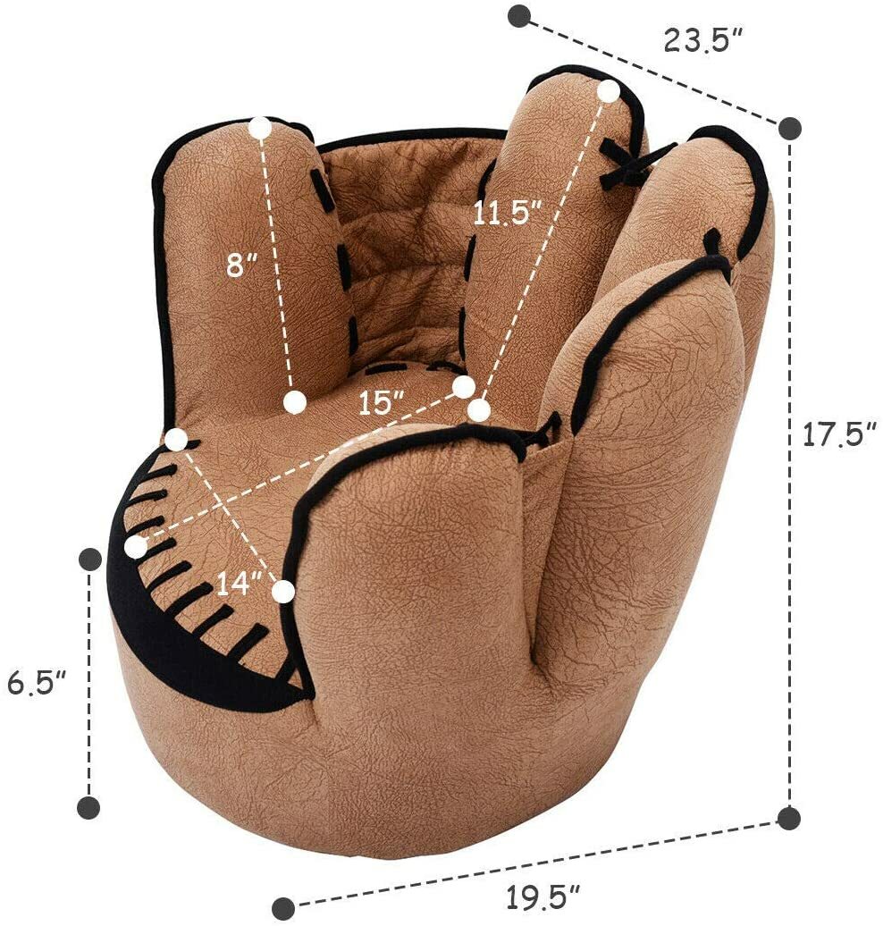 Children Sofa Kids Baseball Glove Chair Living Room Furniture Home Comfort Seat