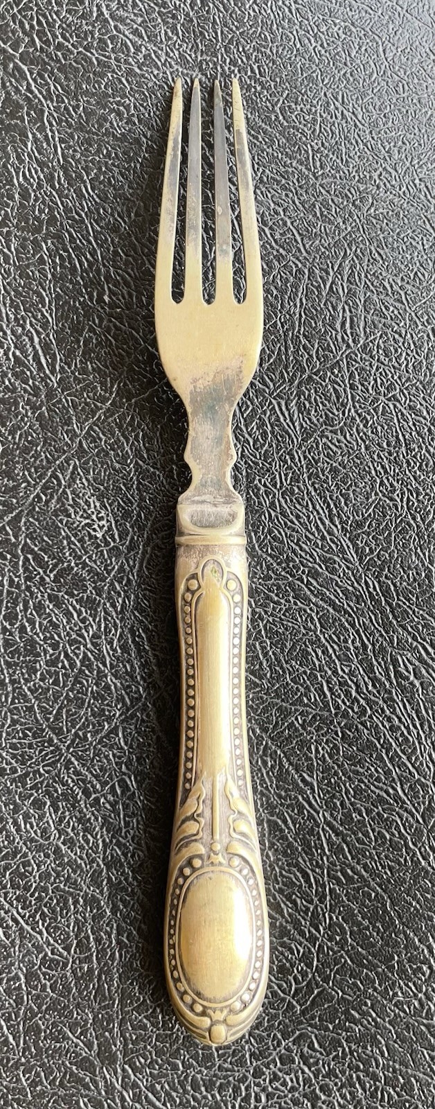 Antique Silver Plate Personalized Fork “Harry” 6.5”