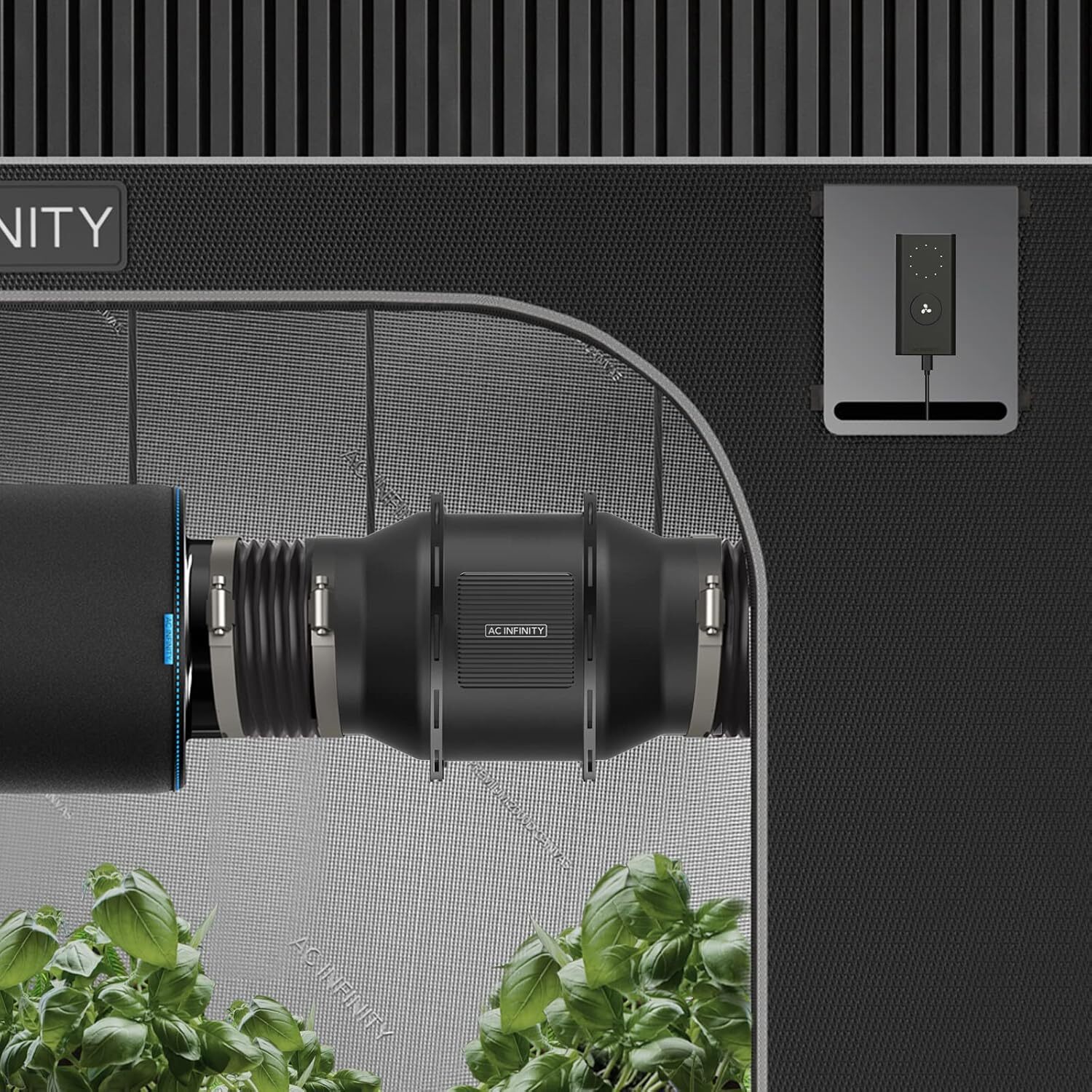 AC Infinity CLOUDLINE A8, Quiet 8" Inline Duct Fan with Speed Controller
