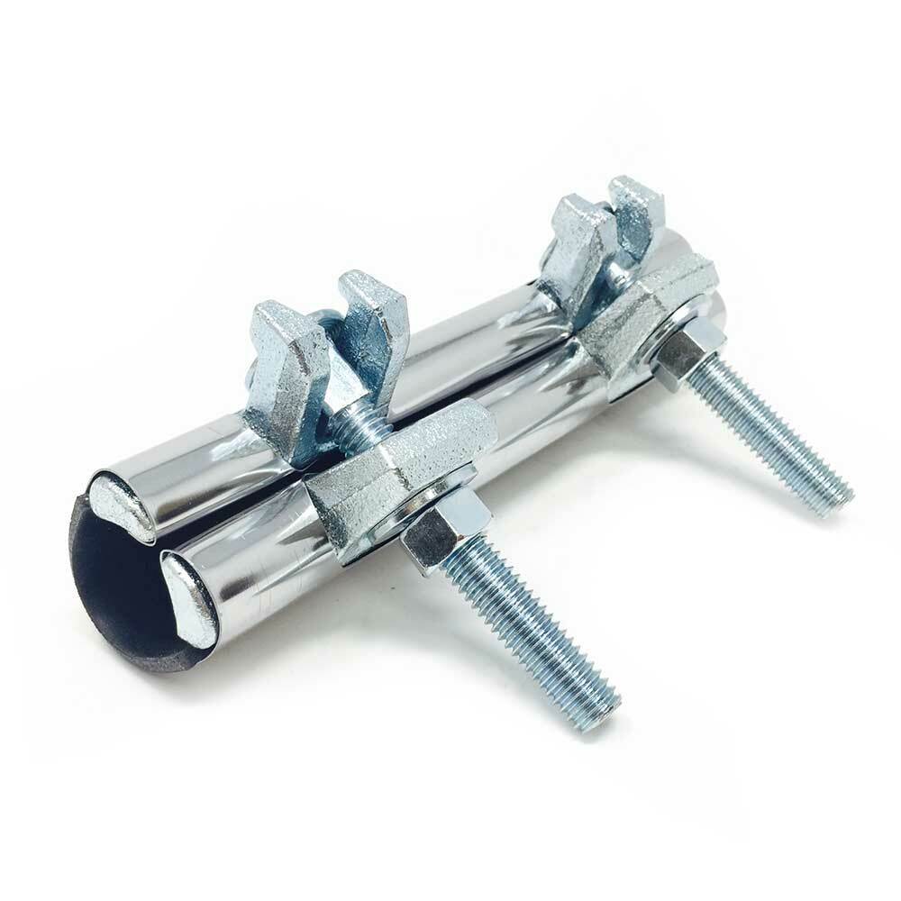Primex 83321 1/2 Inch x 6 Inch Stainless Steel Pipe Repair Clamp - Double Bolt