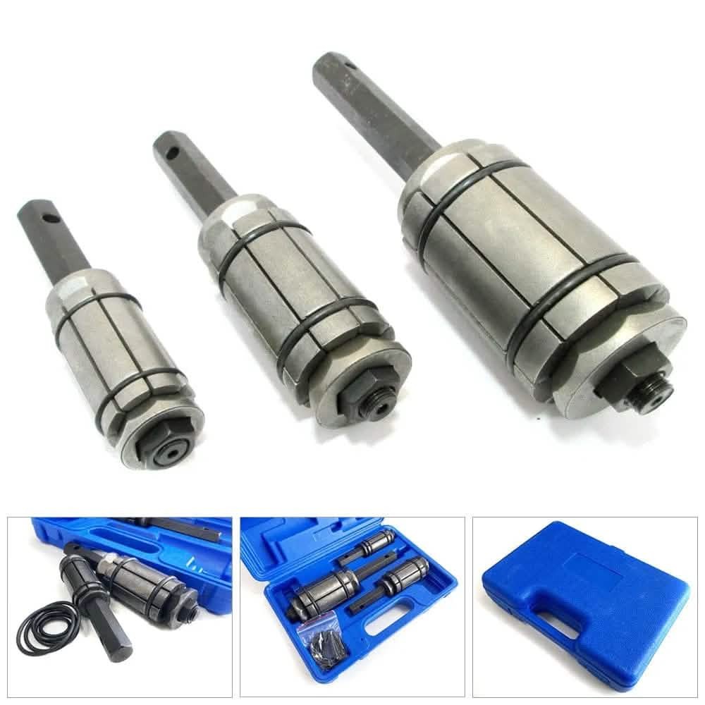 3PC Exhaust Tail Pipe Expander Set Tailpipe Muffler 29mm-89mm Car Motorcycle