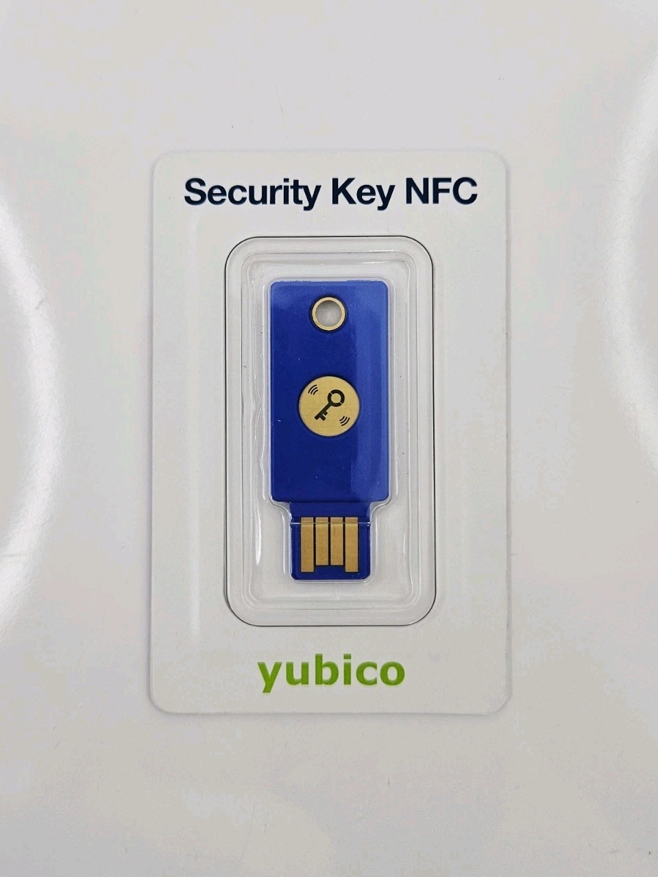 Yubico FIDO Security Key NFC and USB - Two Factor Authentication, Fits USB-A