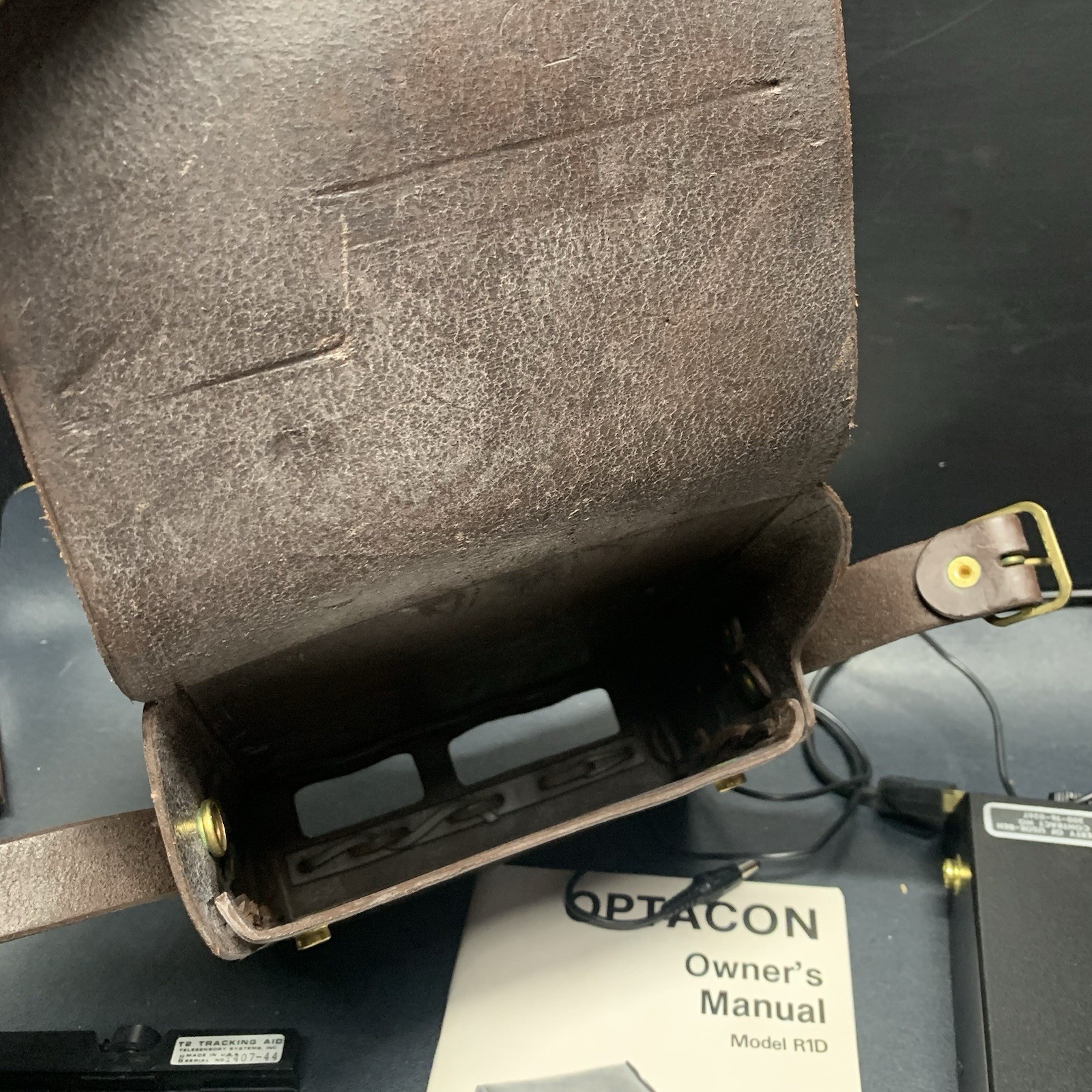 Vtg Telesensory Optacon Model R1D Optical Tactical Reader, Wand & Tracking Aid