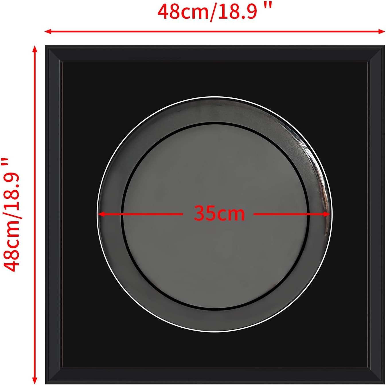 14" Drum Head Shadow Box Display Case - UV Resistant Wall Mount Frame
