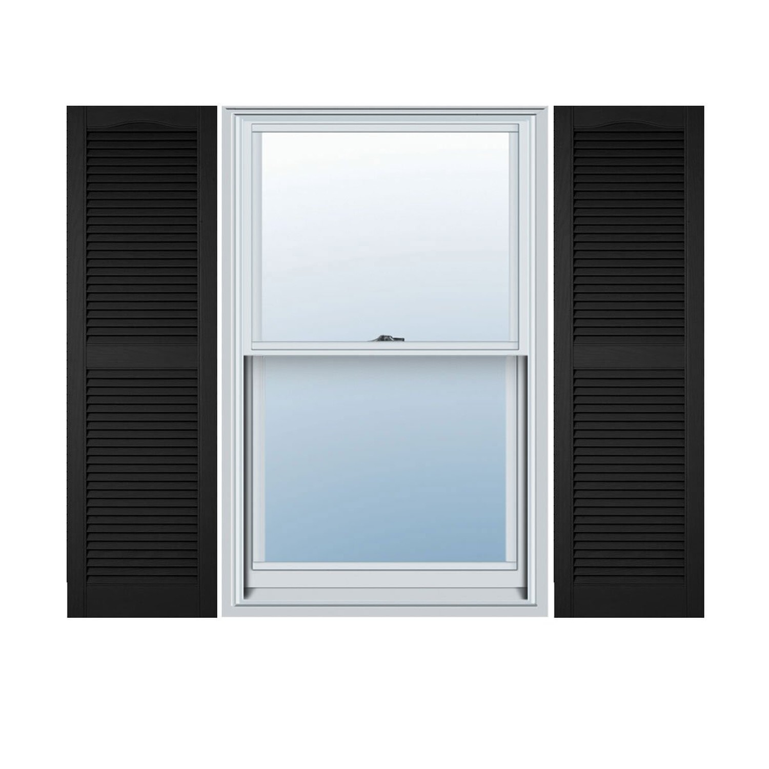Ekena Millwork Lifetime Vinyl LL1S12X07200BL Standard Cathedral Top Center Mu...