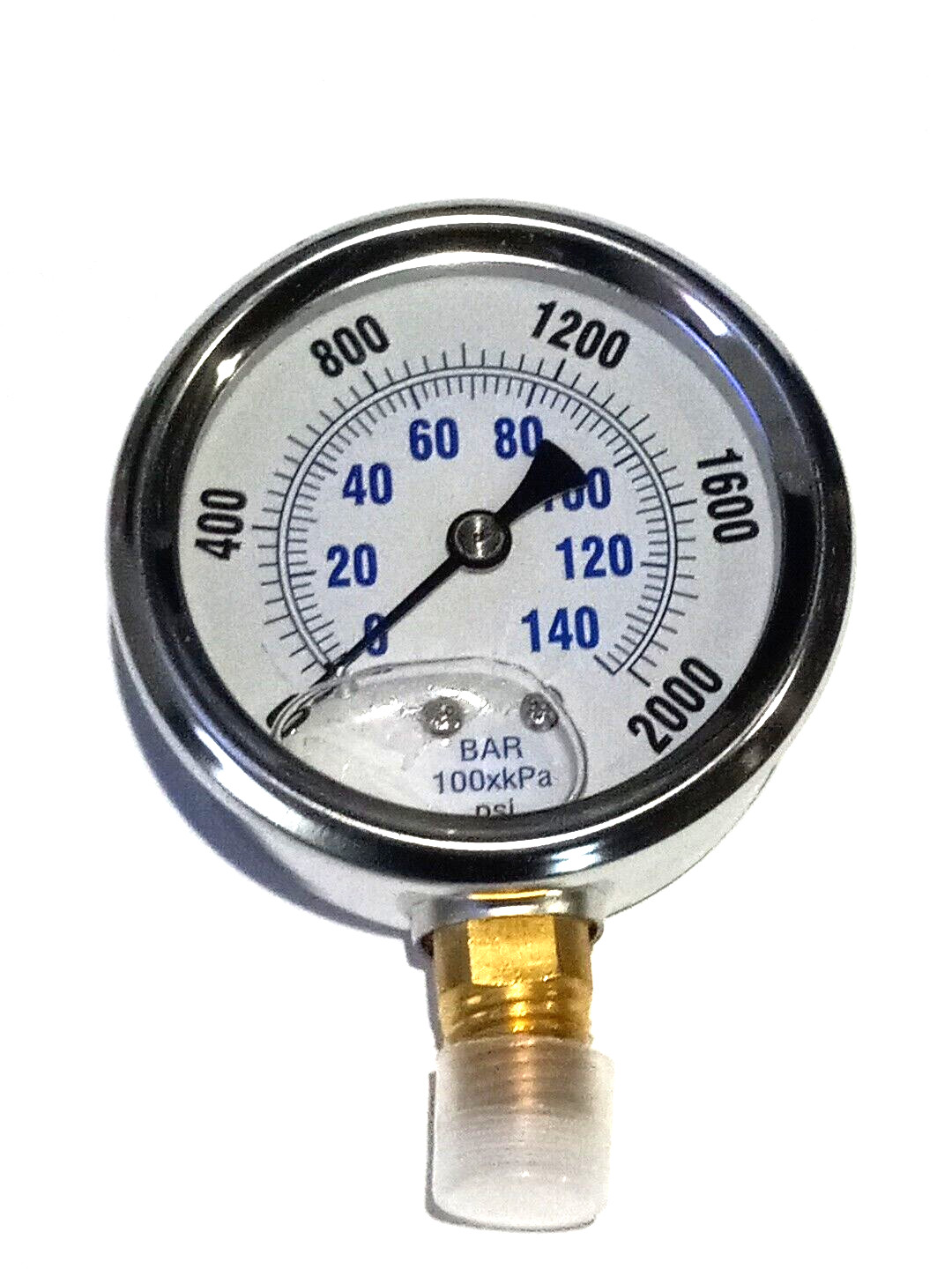 PIC Gauge 201L-2540 Glycerin Filled Industrial Bottom Mount Pressure  2000 PSI