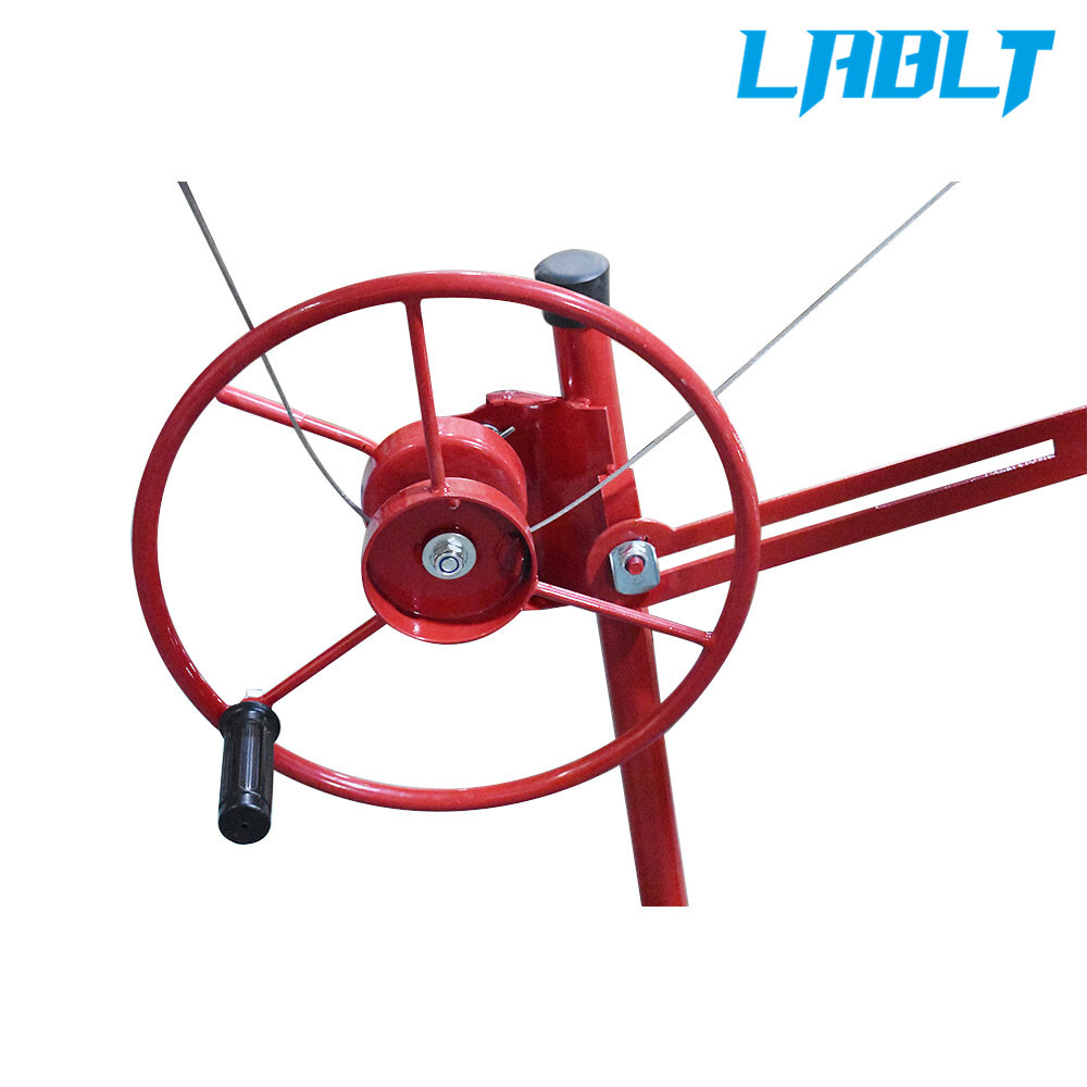 LABLT Drywall Rolling Lifter Panel Hoist Jack Lifter 16 Ft w/ Lockable Wheels