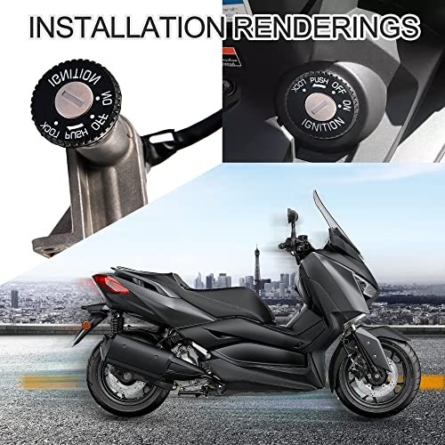 Ignition Switch Key Assembly Replacement for GY6 49cc 50cc Chinese Moped