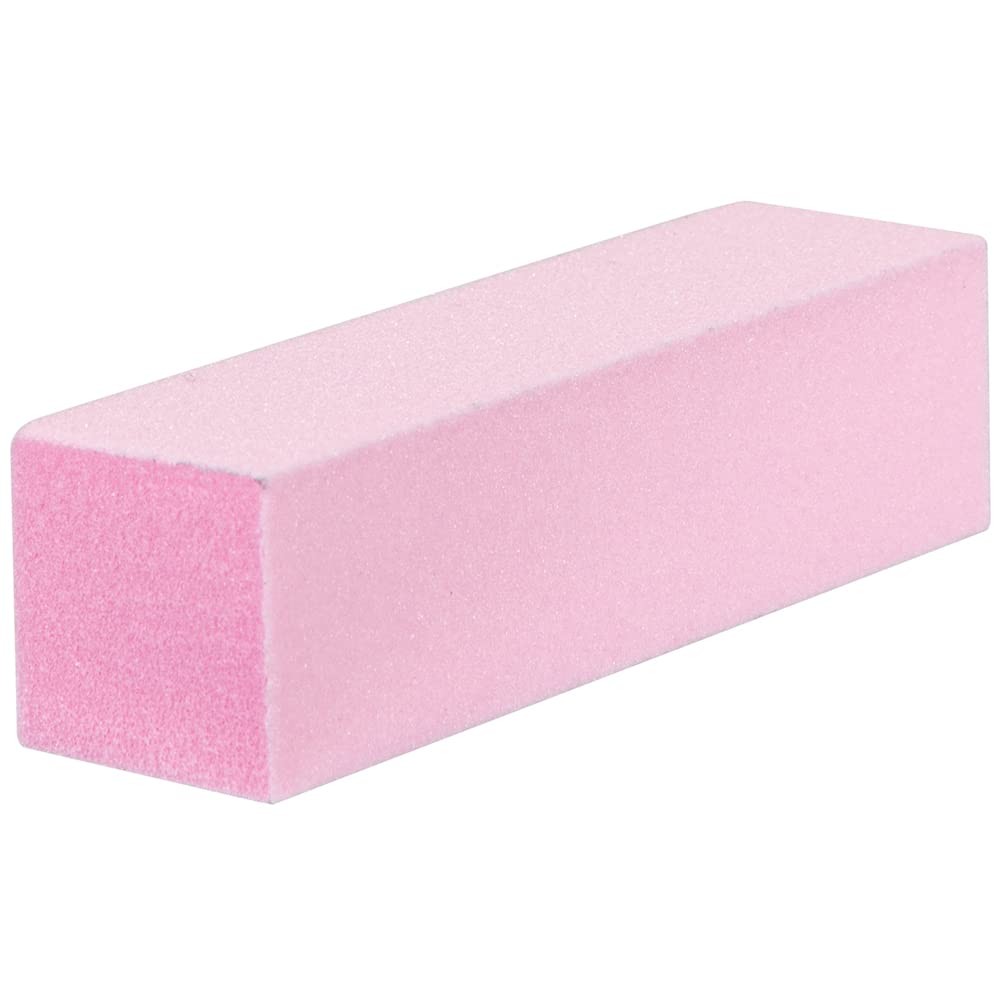 15 Pack Pedicure Block 100/180 Grit Nail Buffer Pink