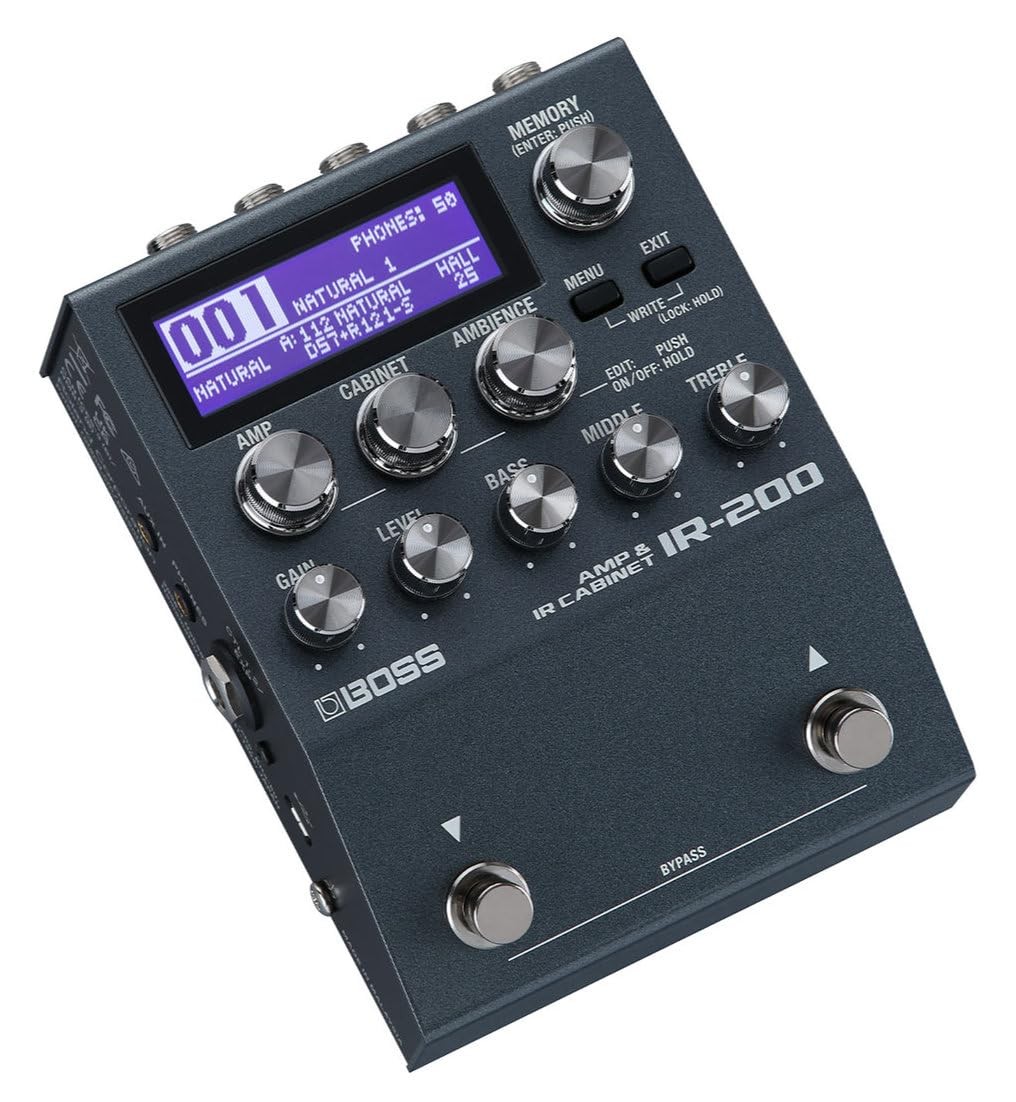 BOSS IR-200 Cabinet IR Pedal: Amp & Cabinet Processor with a wide range of pream