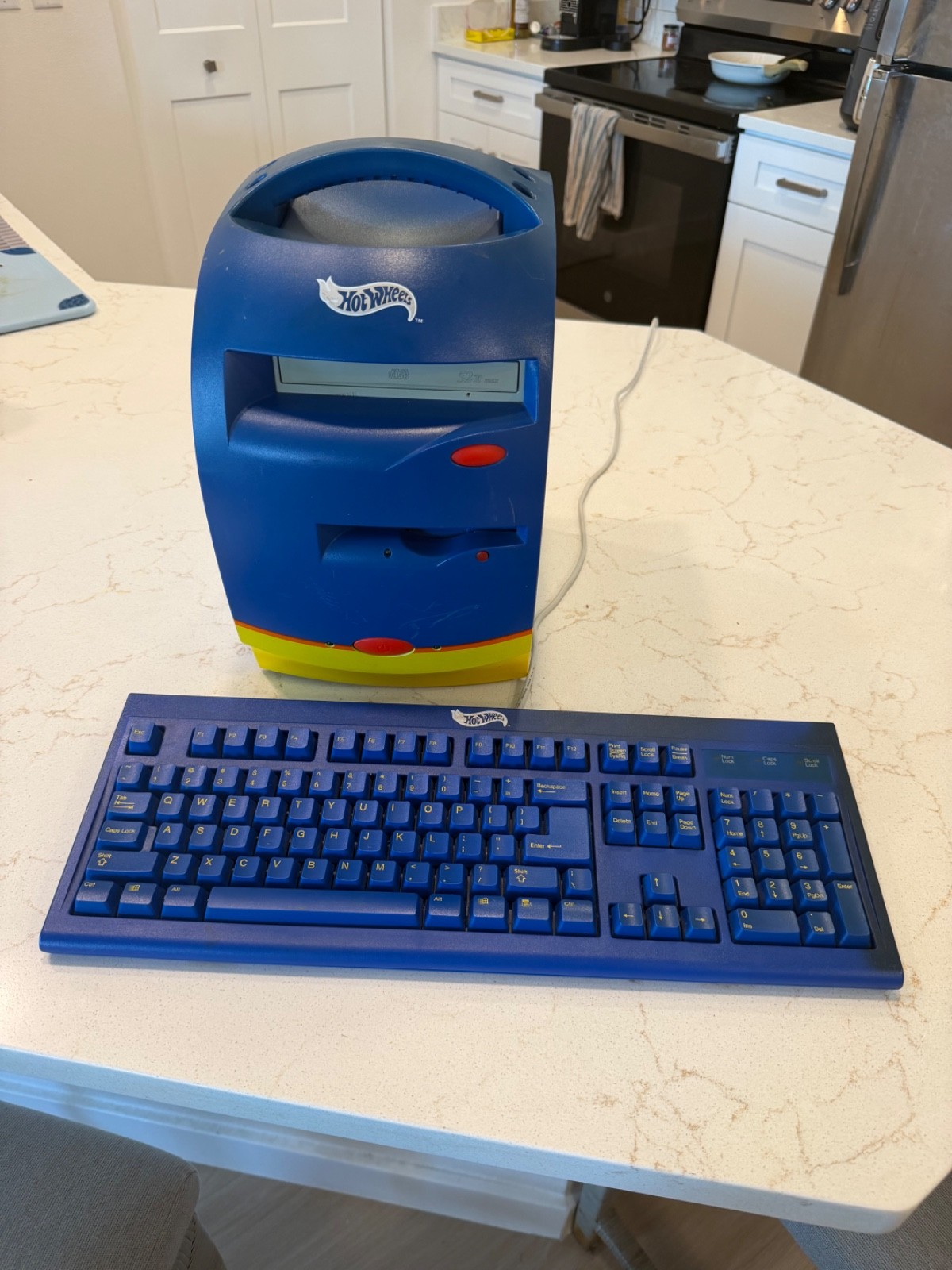 Rare Patriot Hot Wheels PC EHC333P Computer + Original Keyboard Vintage Y2K