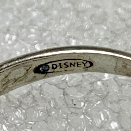 Round Cut CZ Mickey Mouse "G" Adjustable Initial Toe Ring SIZE 6.5 - 69R