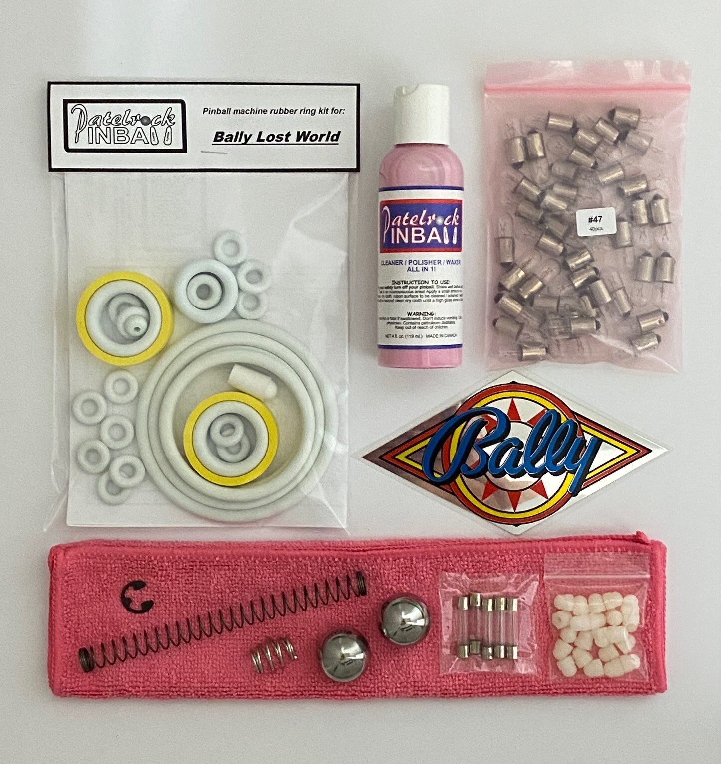 1977 Bally Lost World Pinball Machine Maintenance Tune Up Kit