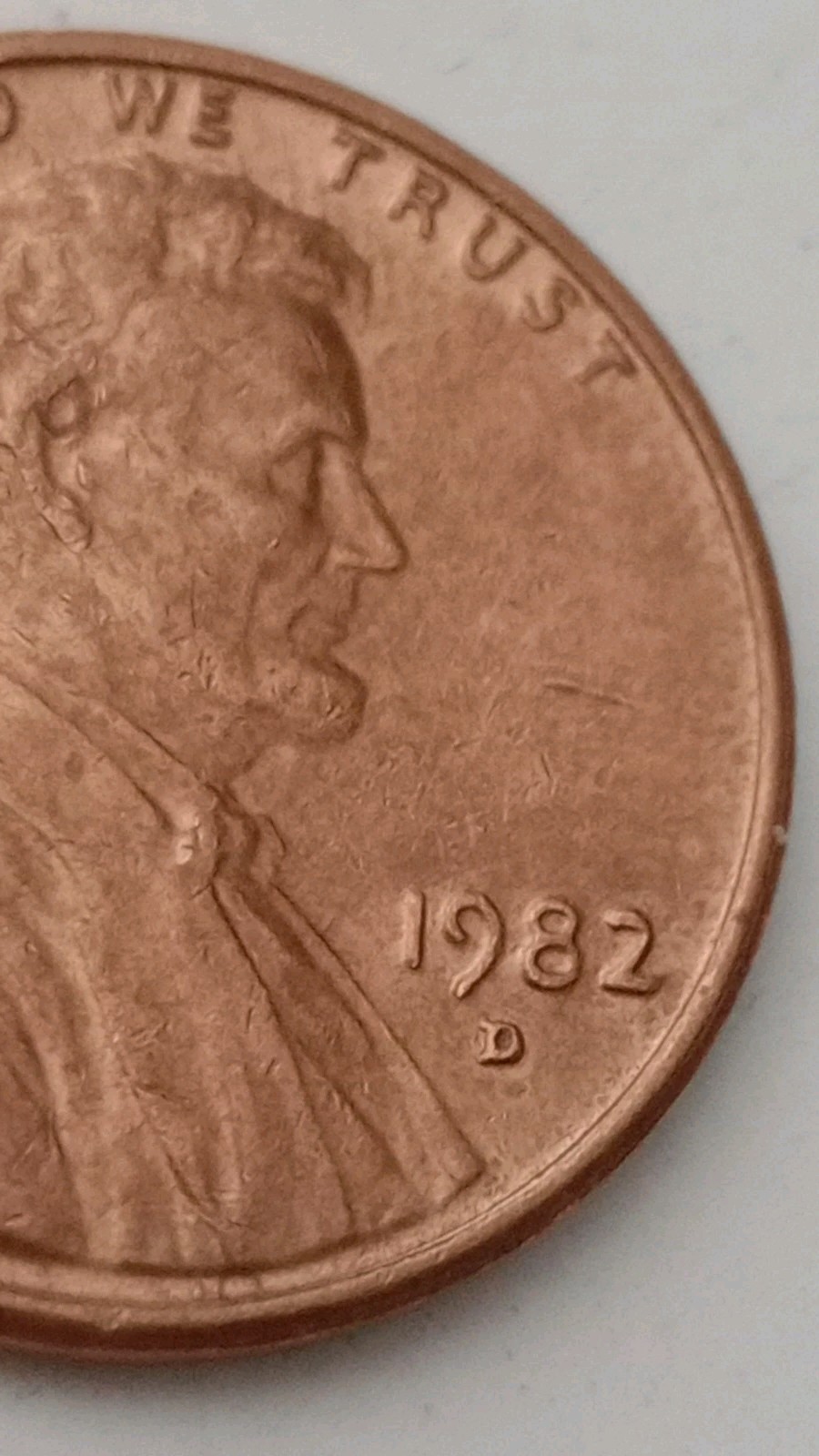 1982 D Lincoln Penny Small D 3g