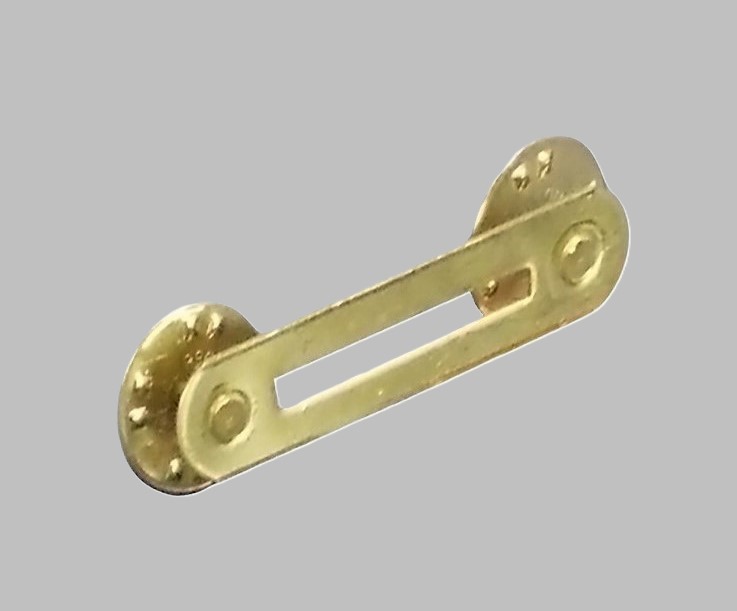 US Miitary Brass Single Ribbon Clutch Back Mounting Bar *No Ribbon*