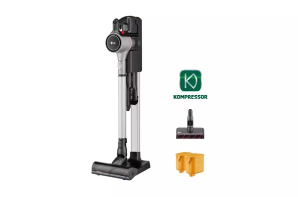 LG CordZero Kompressor Cordless Stick Vacuum A926KSM Matte Silver - Refurbished