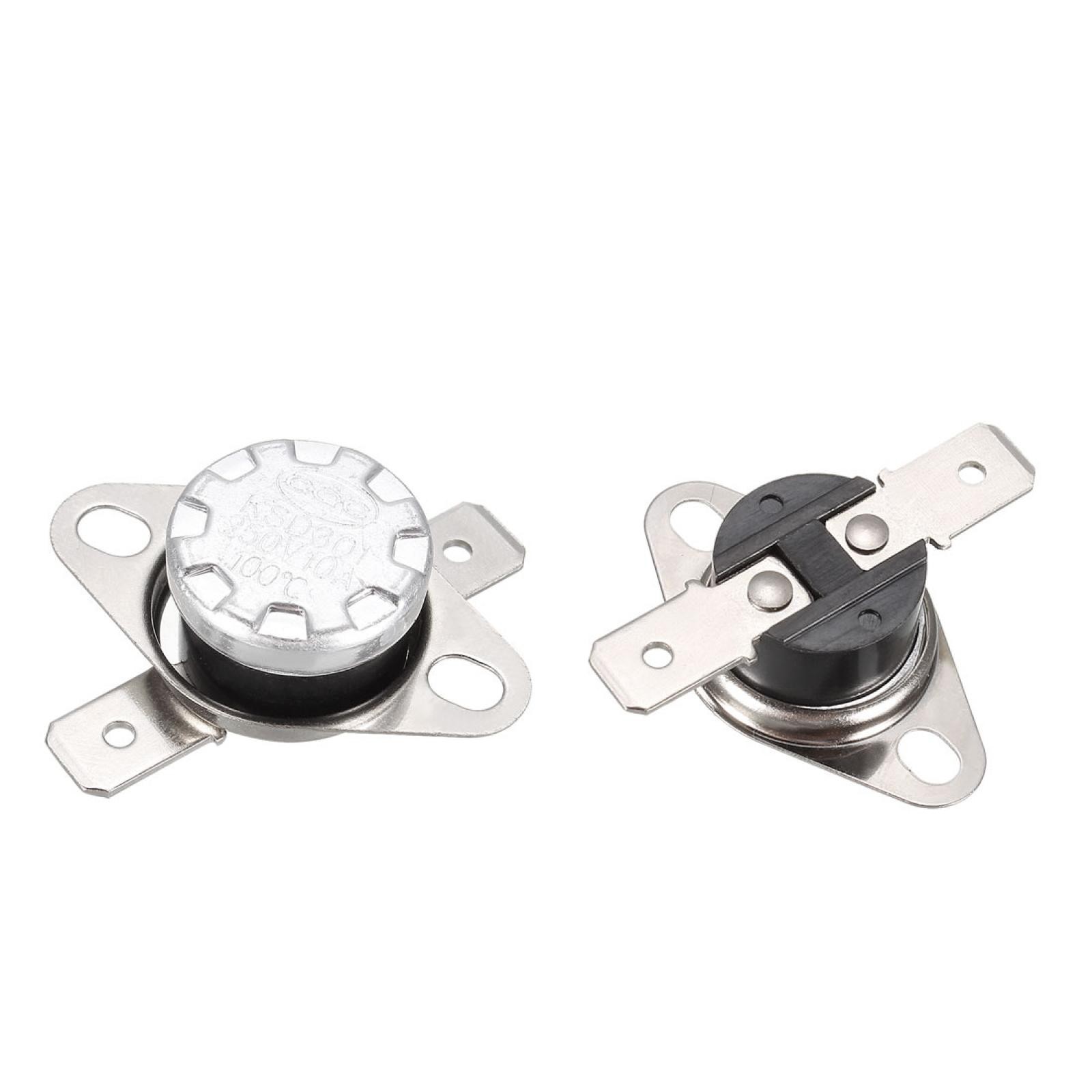 KSD Series Temperature Control Switch Thermostat 100 Celsius N.C 2Pc
