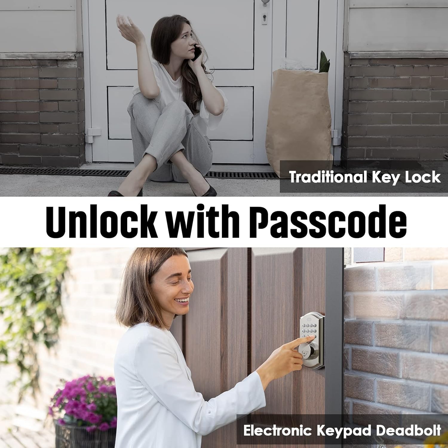 Keyless Door Locks - Keypad Electronic Door Locks, Smart Deadbolt Locks