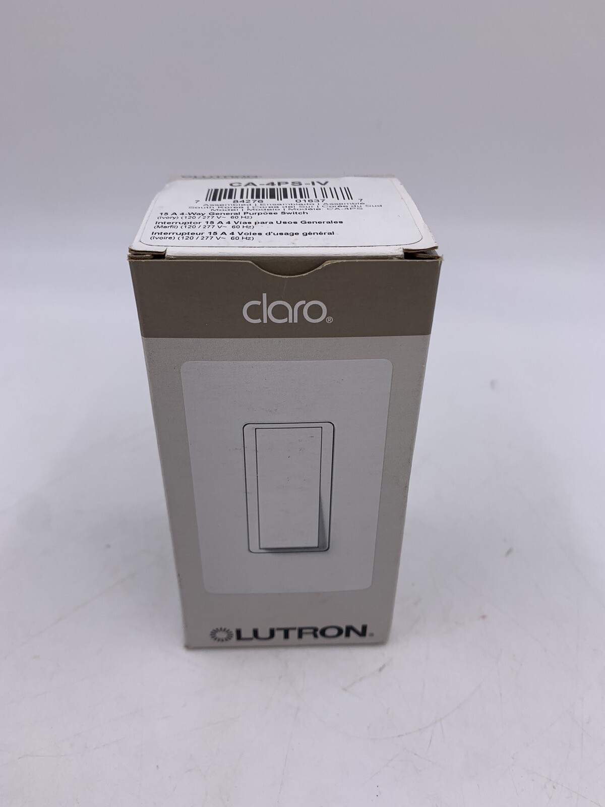 Lutron Claro CA-4PS-IV 15A 4 Way General Purpose Switch Ivory