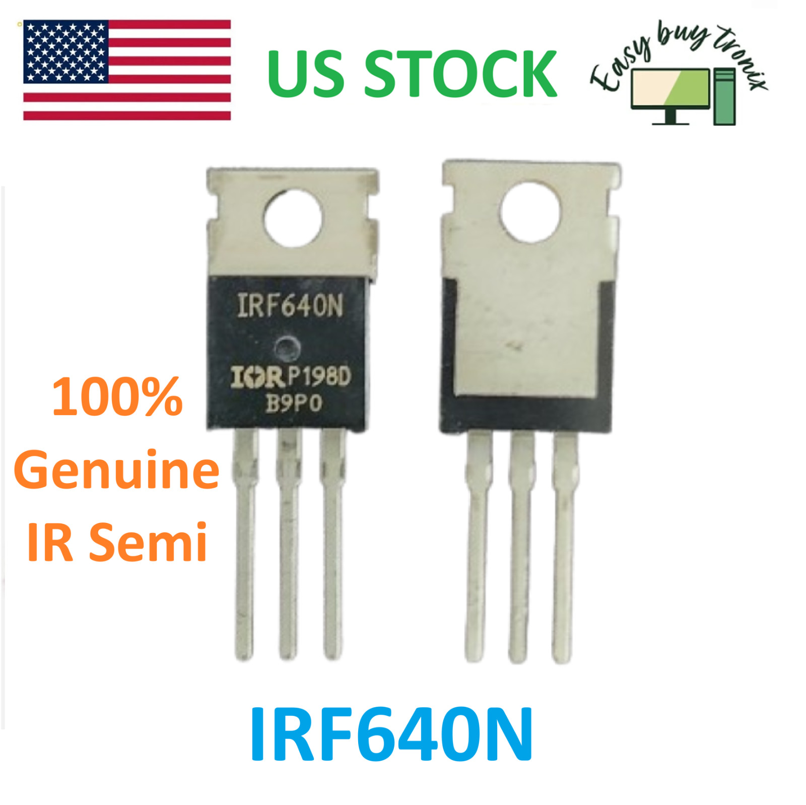 20 PCS New IRF640 IRF640N Power mosfet 18A 200V ST-220