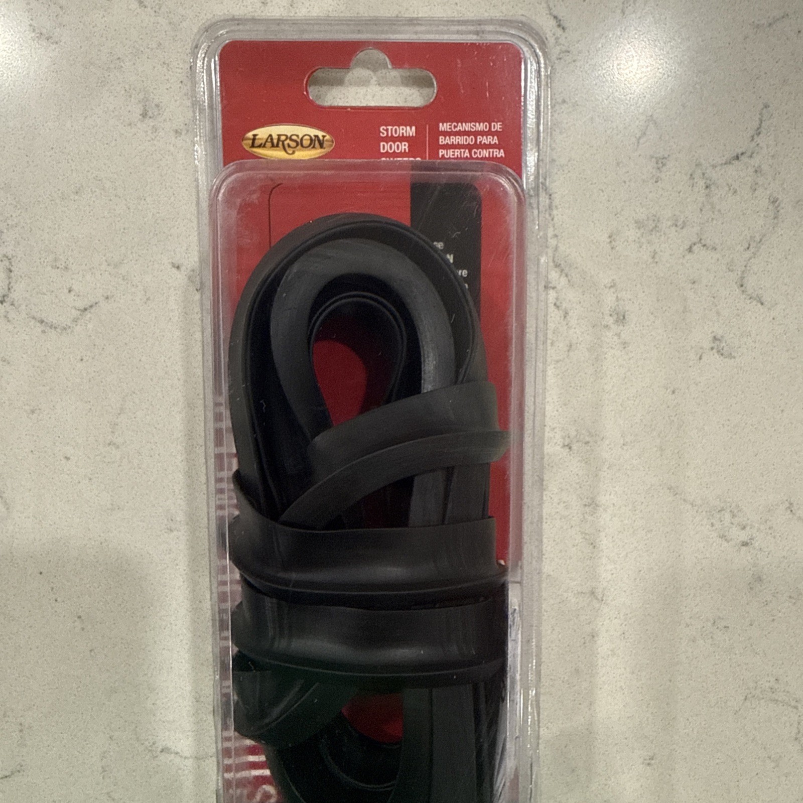 Larson 38-in Black Polyurethane Storm Door Bottom Sweep