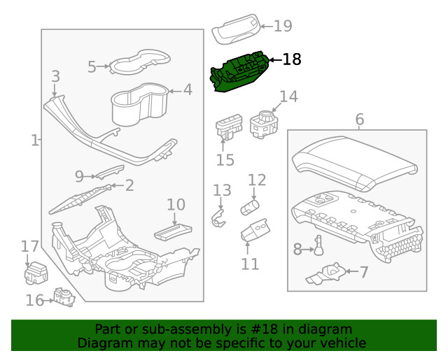 Genuine GM Electronic Transmission Shift Control Pushbutton 85118216