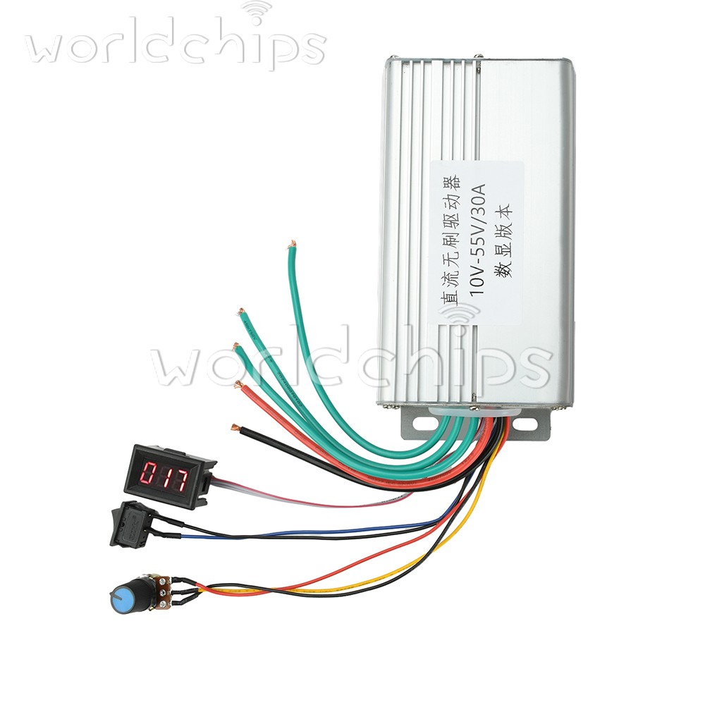 10-55V 30A 3-Phase DC Brushless Controller Electronic Speed Control Motor Drive