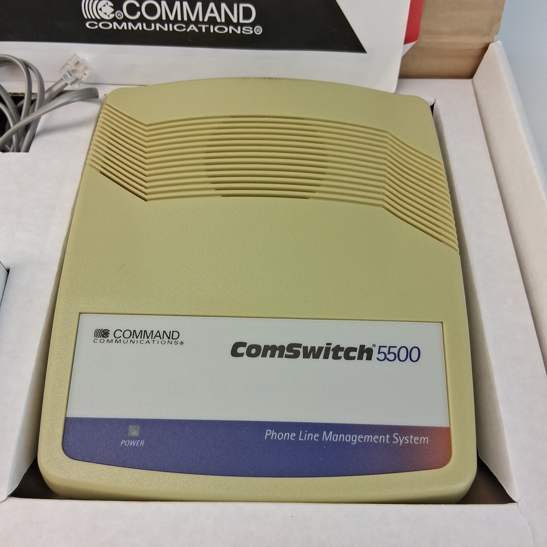 Command Communications ComSwitch 5500 Phone Fax Modem 3-Port Call Switch