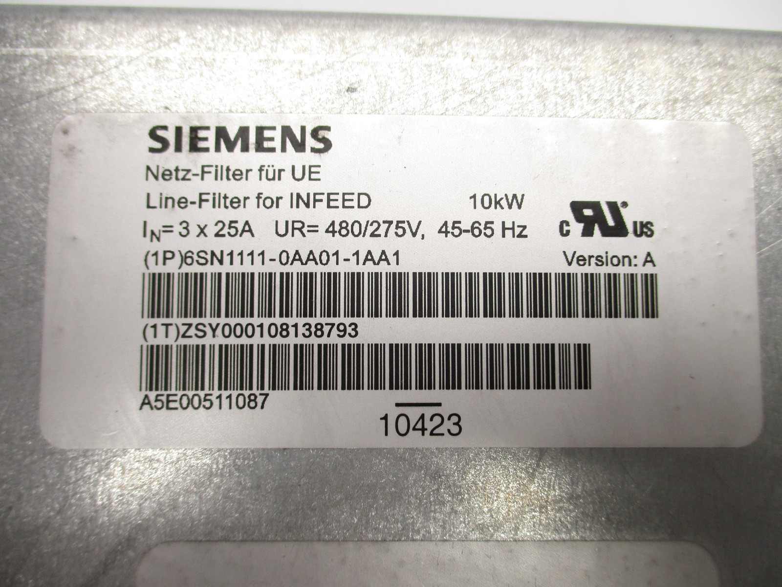 SIEMENS 6SN1111-0AA01-1AA1 NSMP