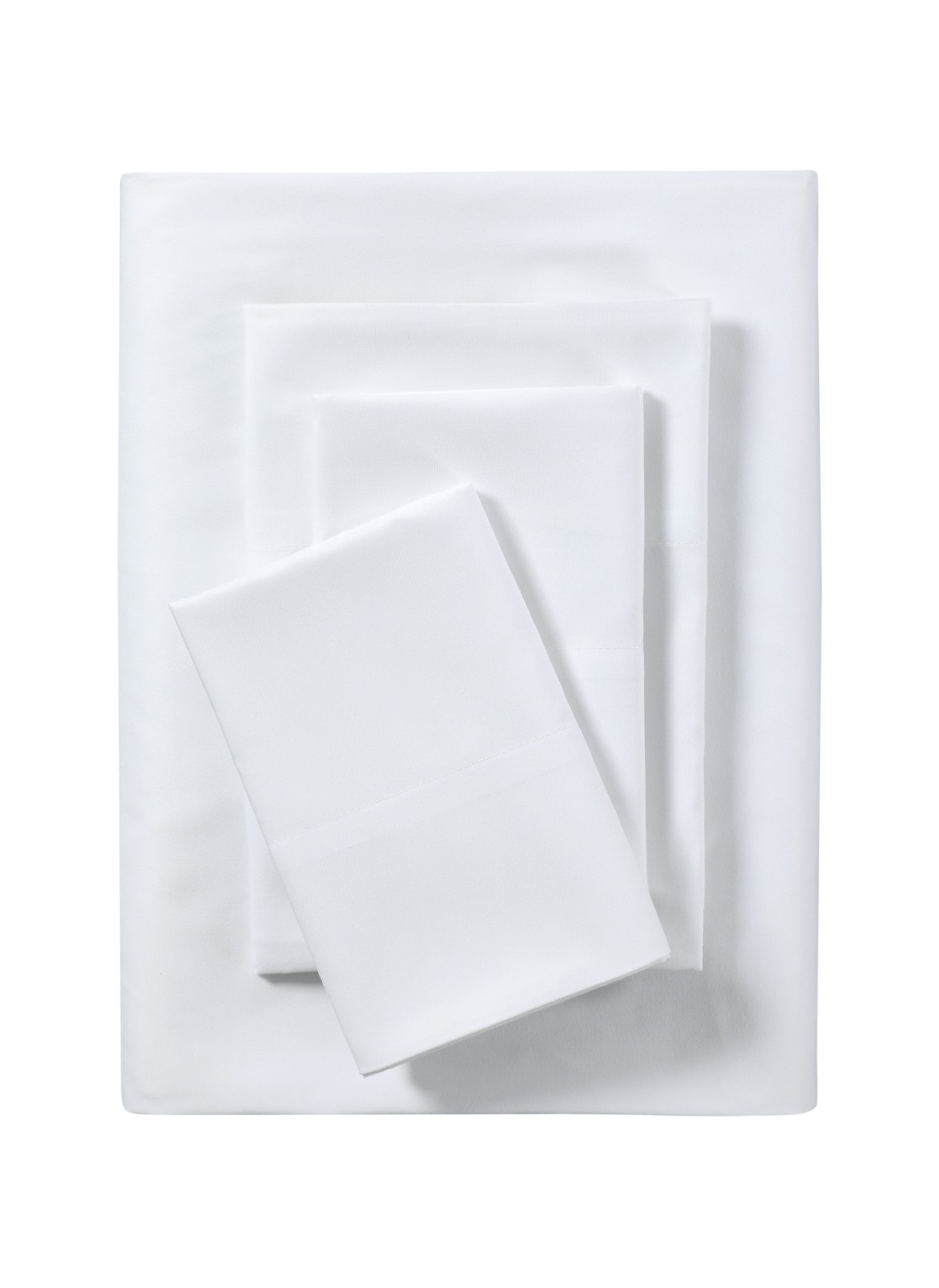 Comfort Chill Microfiber Bed Sheet Set Queen Arctic White 4 Piece