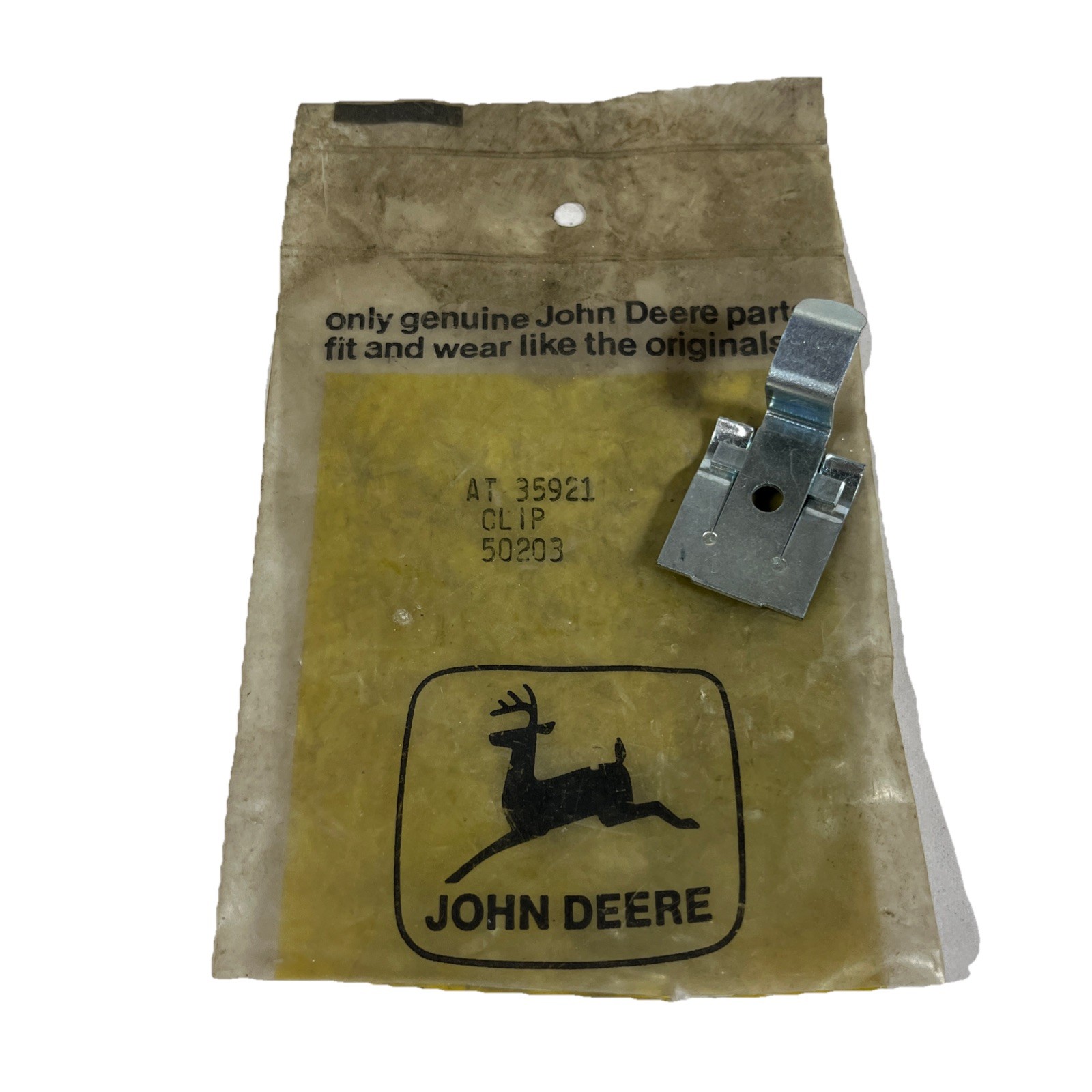 Quantity of 1 Genuine OEM John Deere AT35921 CLIP 50203