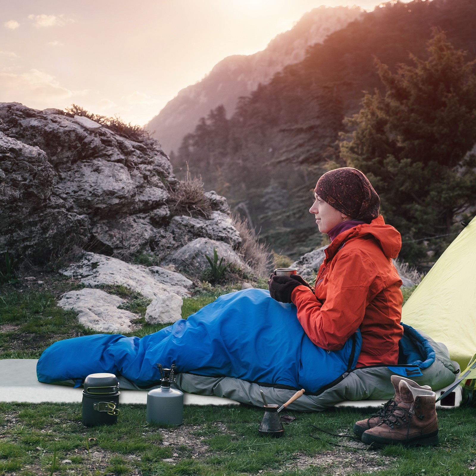 75"D x 25"W x 3"H  Memory Foam Camping Mattress