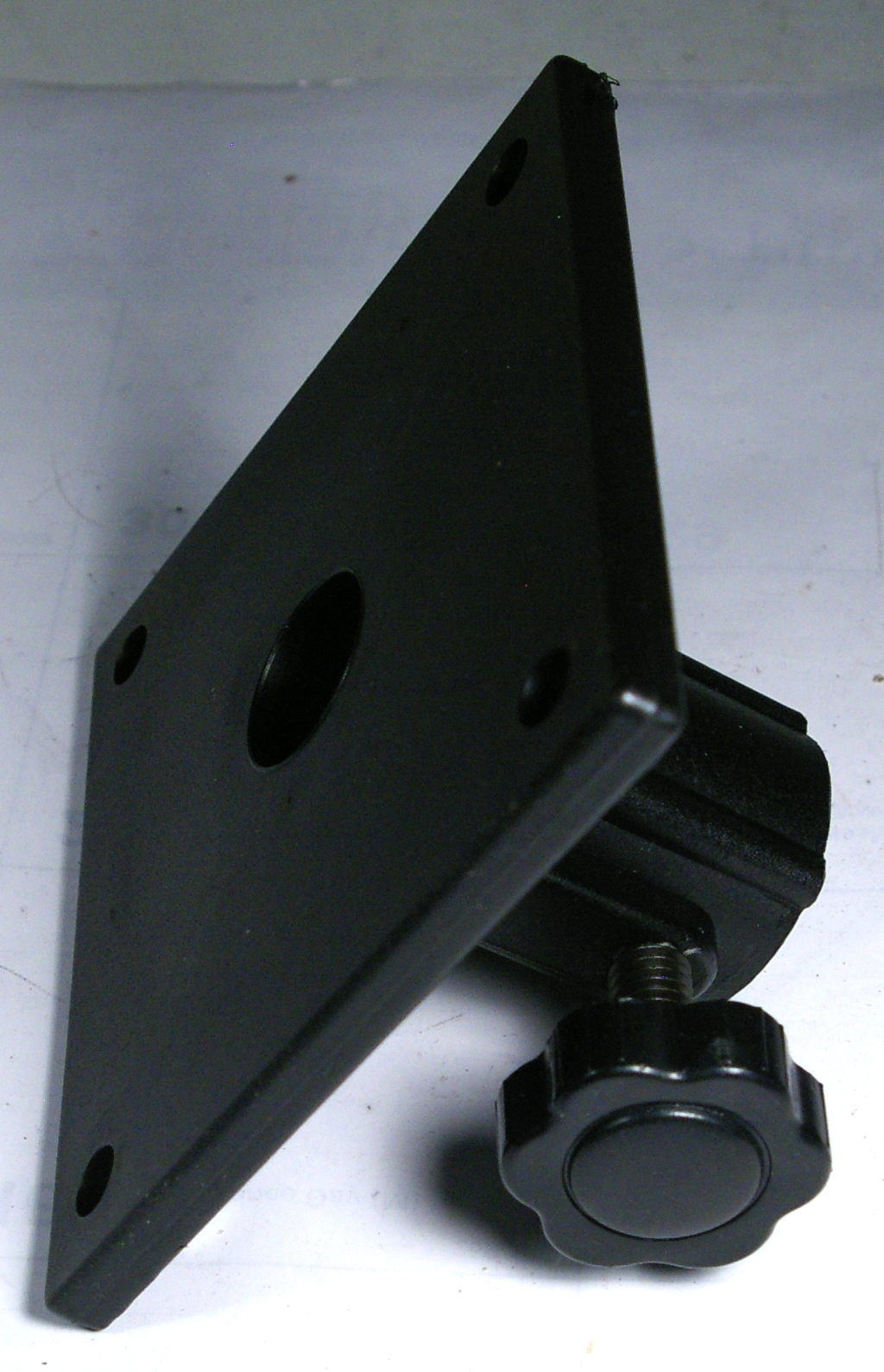 Pole Mount Adapter Plastic Bracket 1" diameter square flange set/2