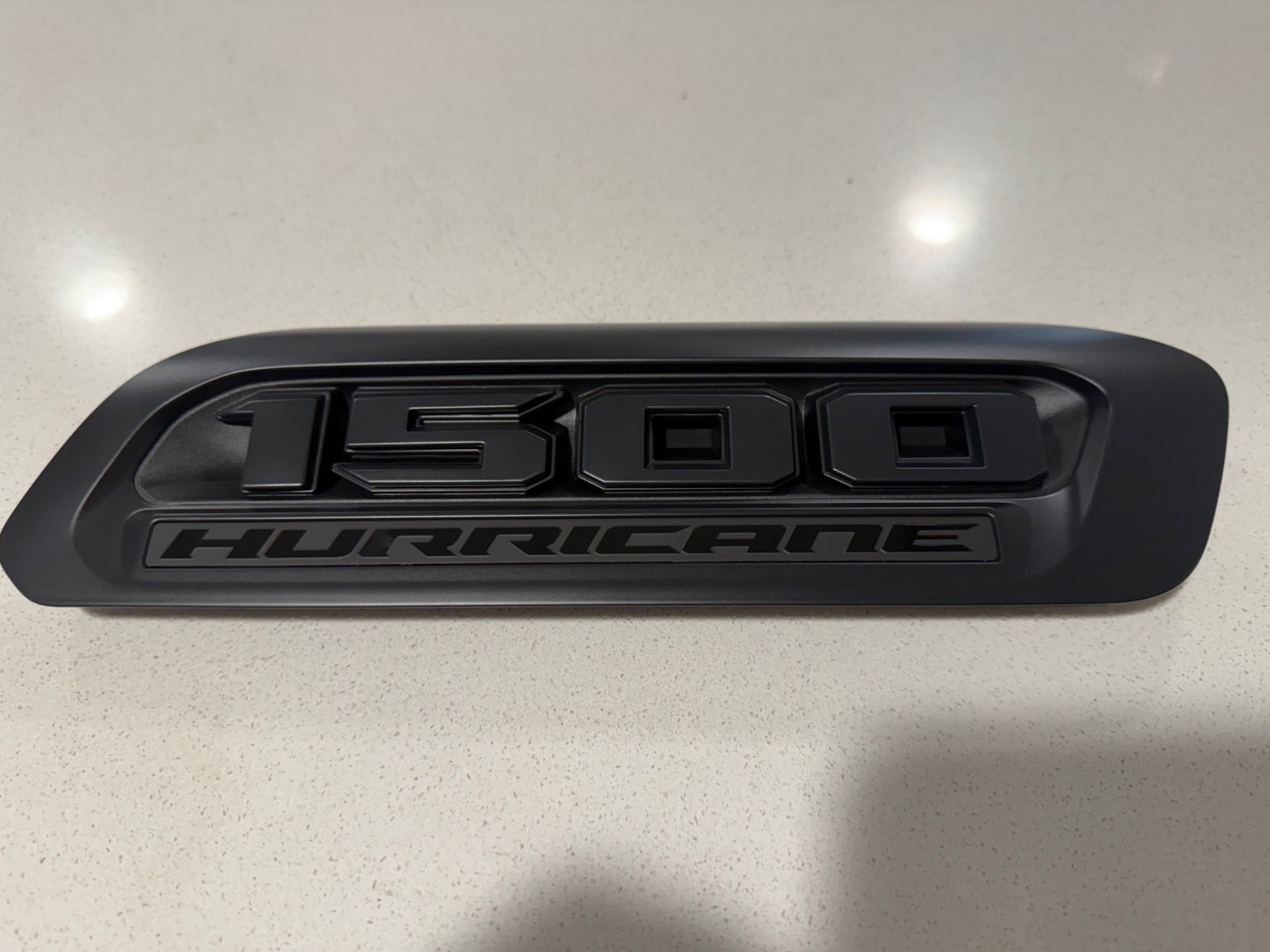 25-26 Ram DT 1500 3.0L Hurricane Black  Hood Emblem Decal Left Side Mopar New