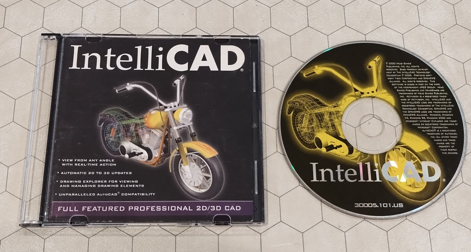 IntelliCAD CD-ROM, PC, 2000, 2D/3D CAD design, ver. 30005.101.US, Head Games
