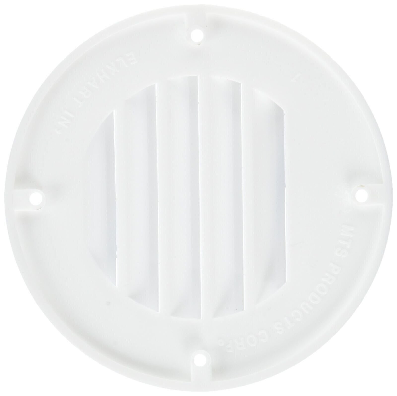 MTS Products 312 RV Battery Box Vent 4-1/2 Inch Polar White Outside Trailer Cove