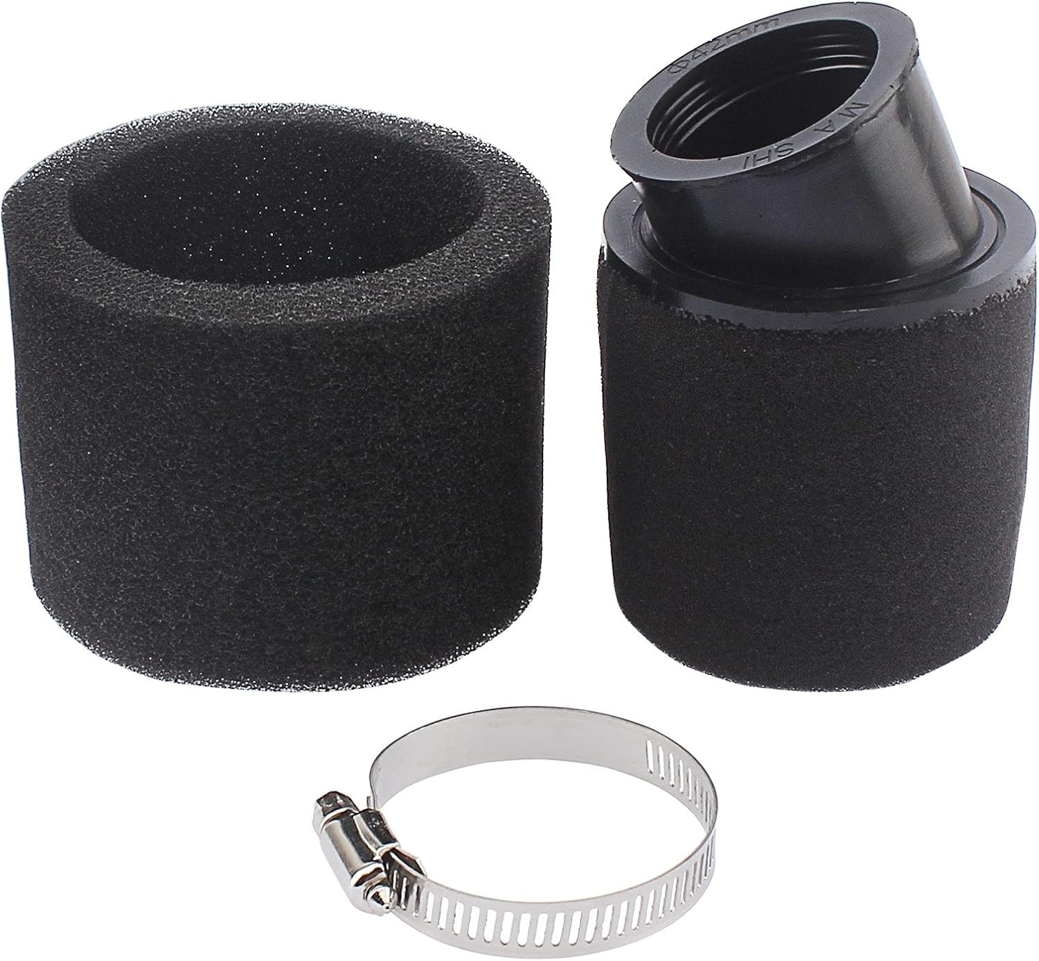 Universal 44mm 45mm 46mm Angled Double Foam Pod Performance Filter 50cc 70cc 90c