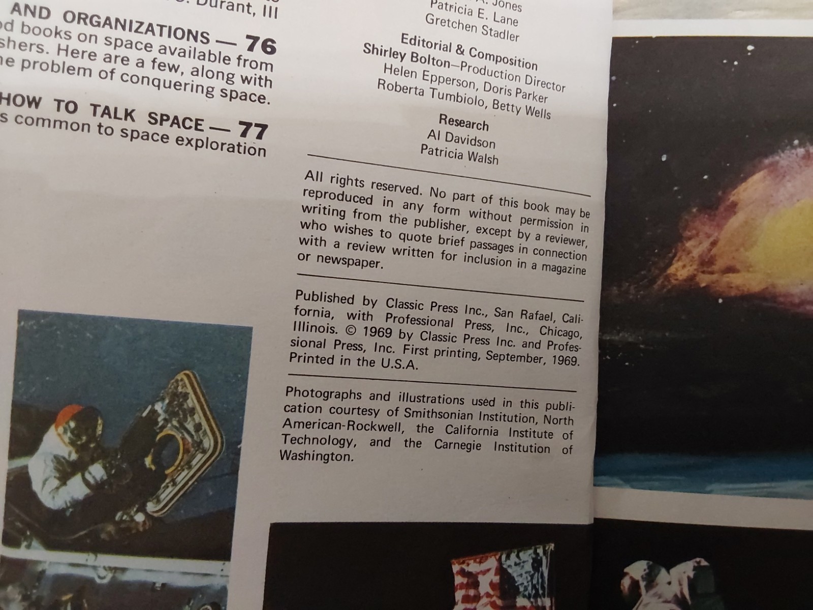 Vintage Space Bundle Books & A Map.