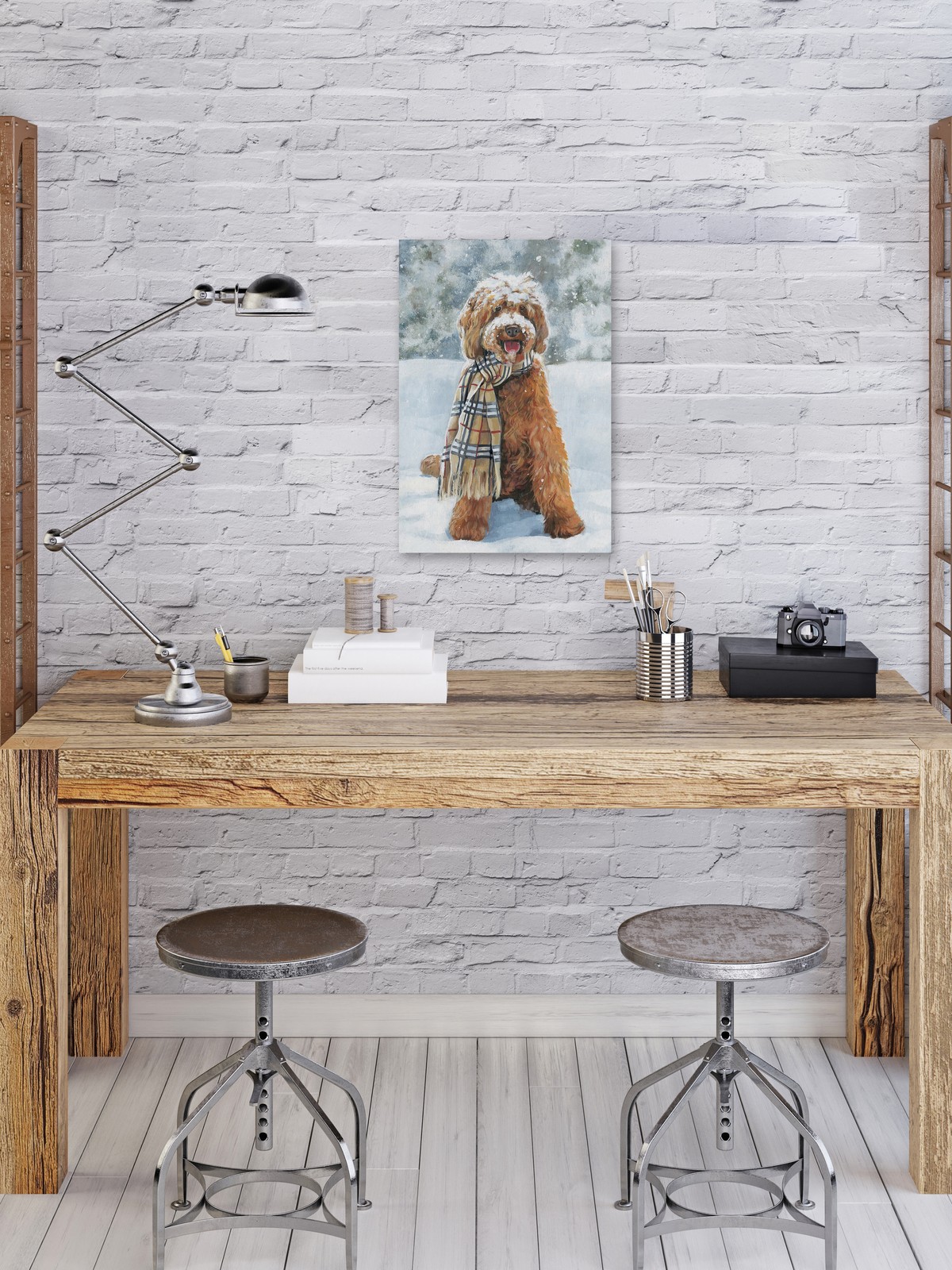 Marmont Hill Winter Ready Painting Print on Wrapped Canvas 8X12