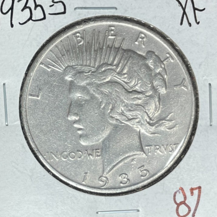 1935-S PEACE SILVER DOLLAR ~ XF ~NICE COIN~